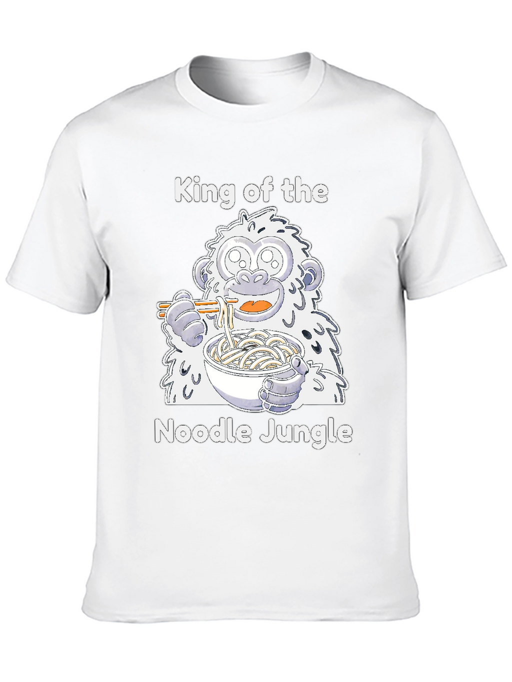 Noodle Jungle T-Shirt - Cute Yeti Ramen Lover Tee