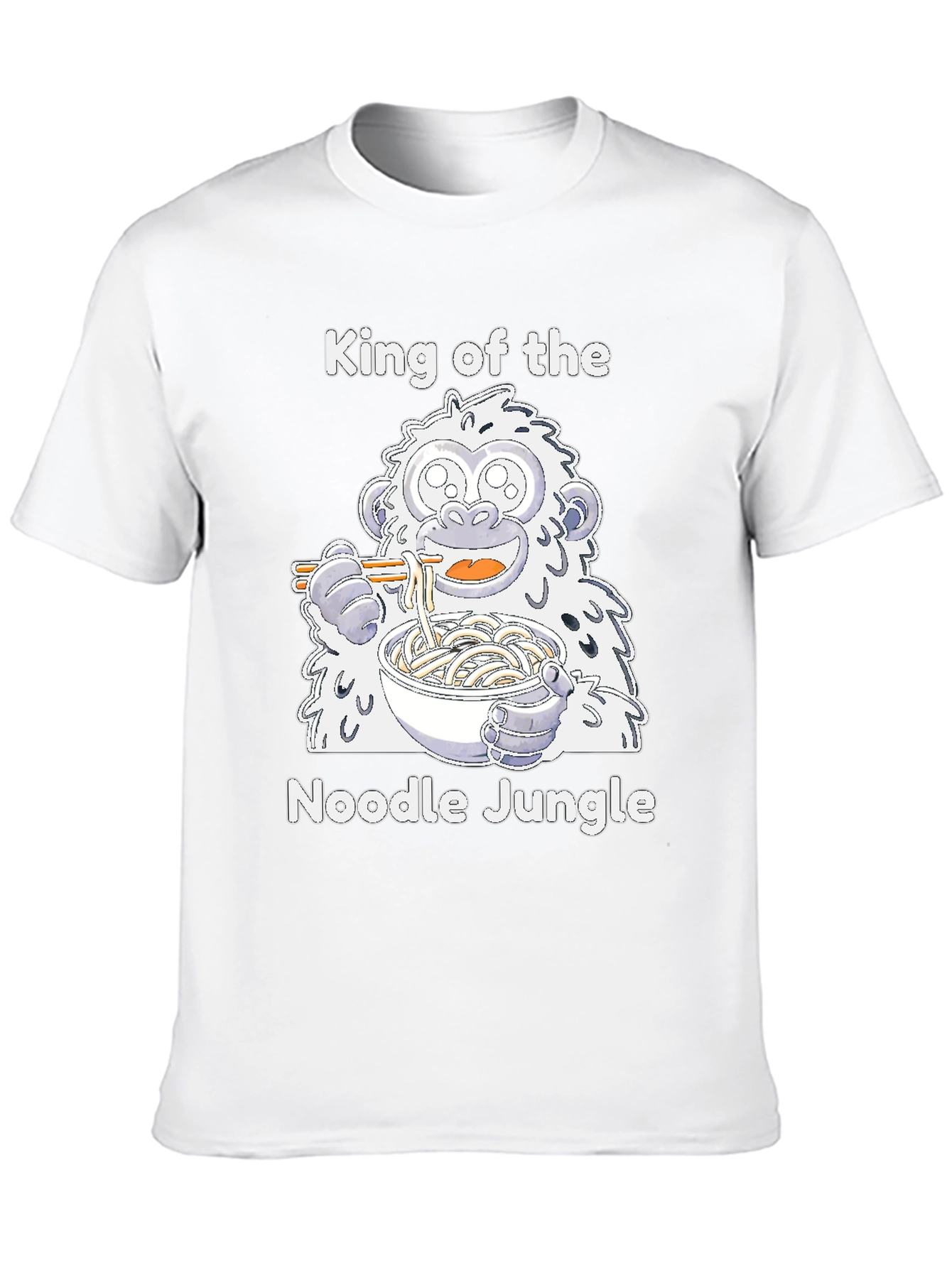 Noodle Jungle T-Shirt - Cute Yeti Ramen Lover Tee