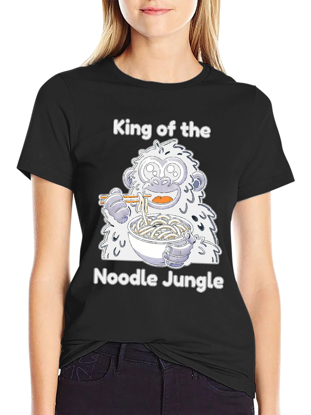 Noodle Jungle T-Shirt - Cute Yeti Ramen Lover Tee