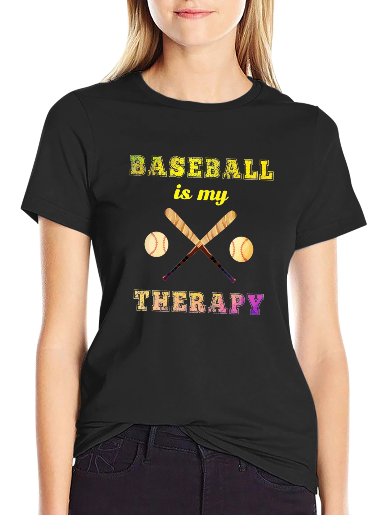 Baseball is My Therapy T-Shirt