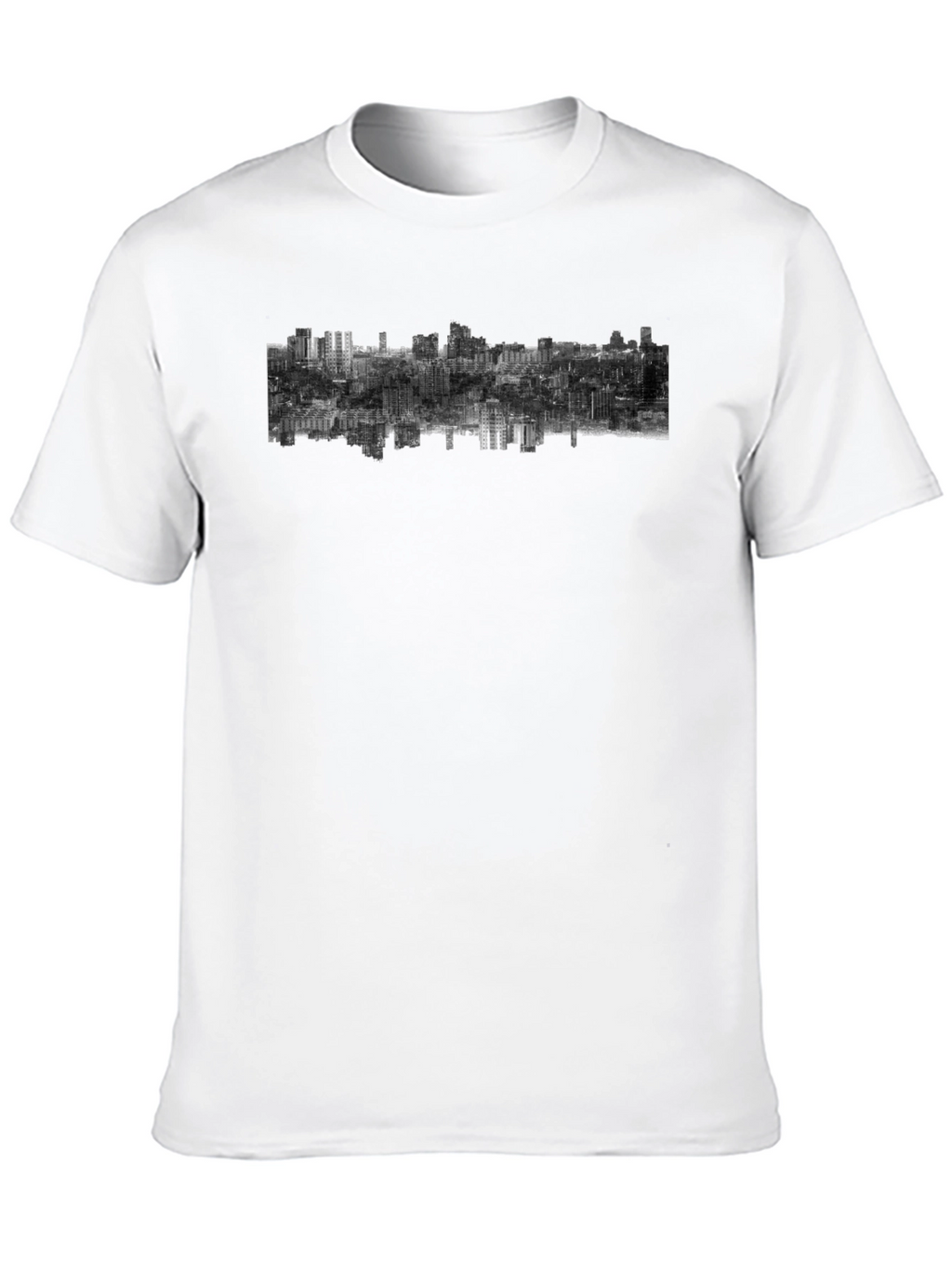 Urban Inversion Graphic Tee - Modern Cityscape Design