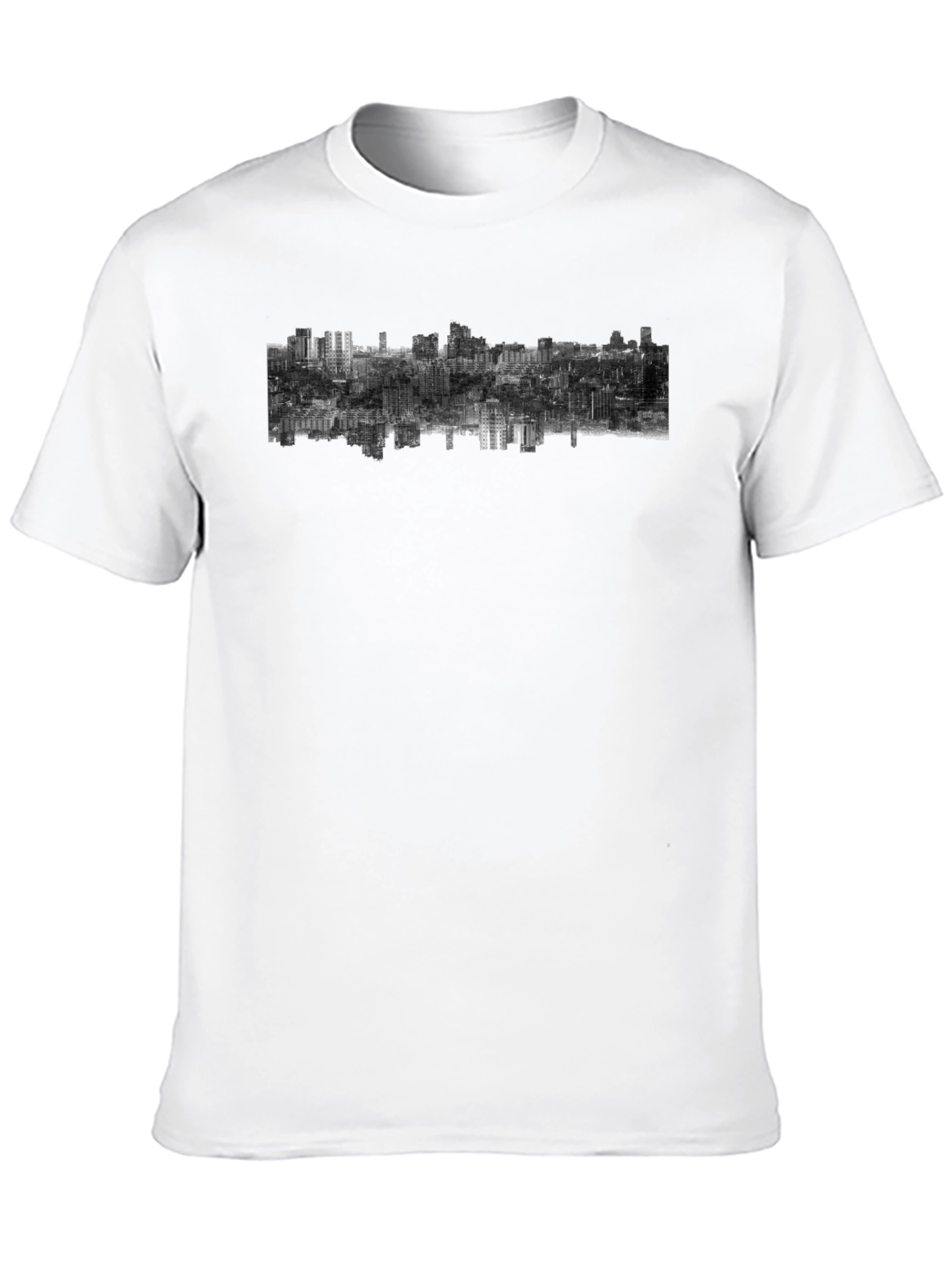 Urban Inversion Graphic Tee - Modern Cityscape Design