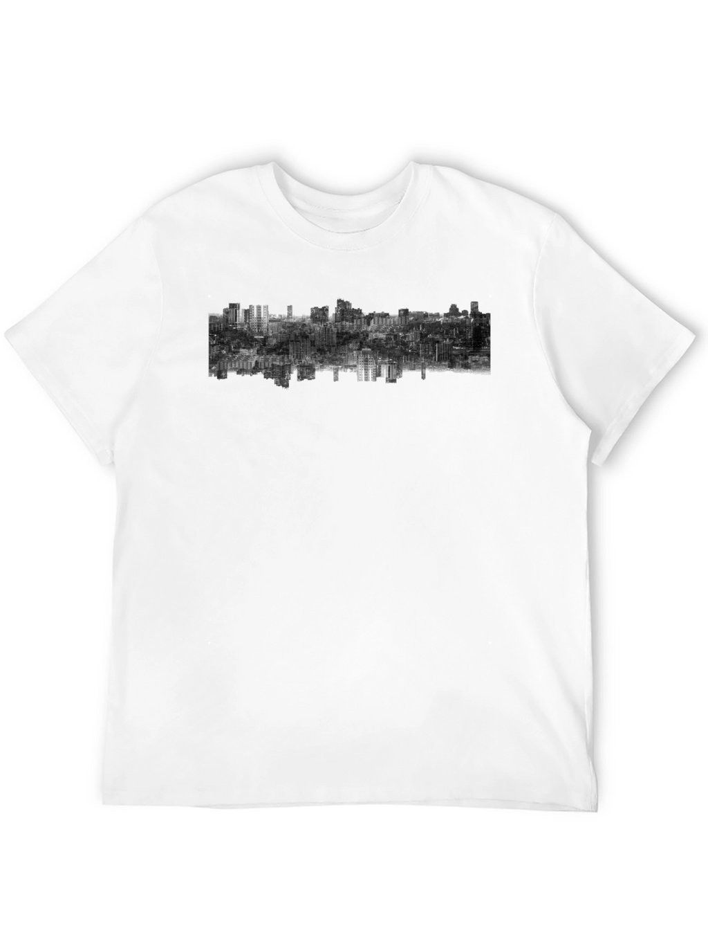 Urban Inversion Graphic Tee - Modern Cityscape Design