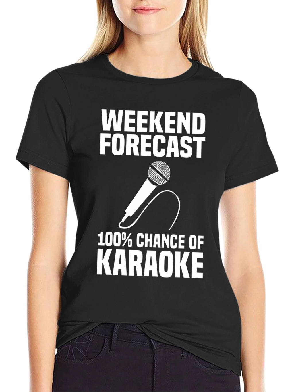 Karaoke Weekend Forecast Graphic Tee