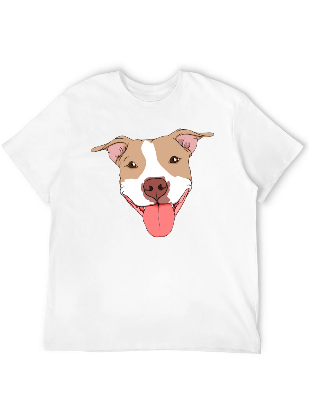 Pitbull Dog Graphic Tee -  Black Cotton T-Shirt