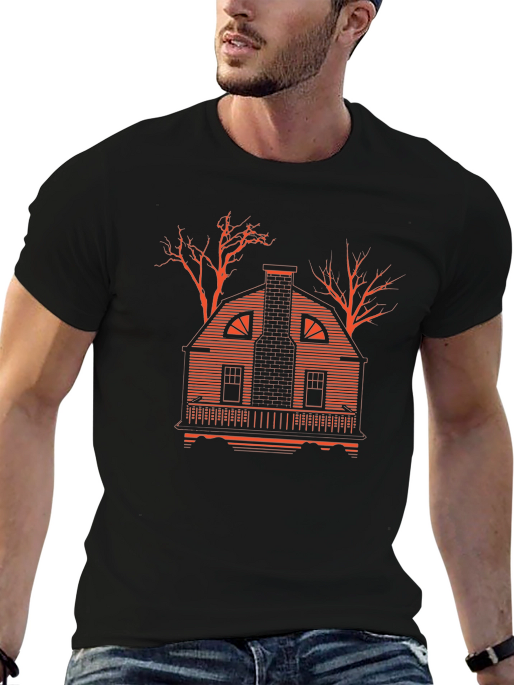 Amityville House Black T-Shirt