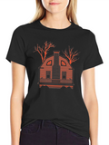 Amityville House Black T-Shirt
