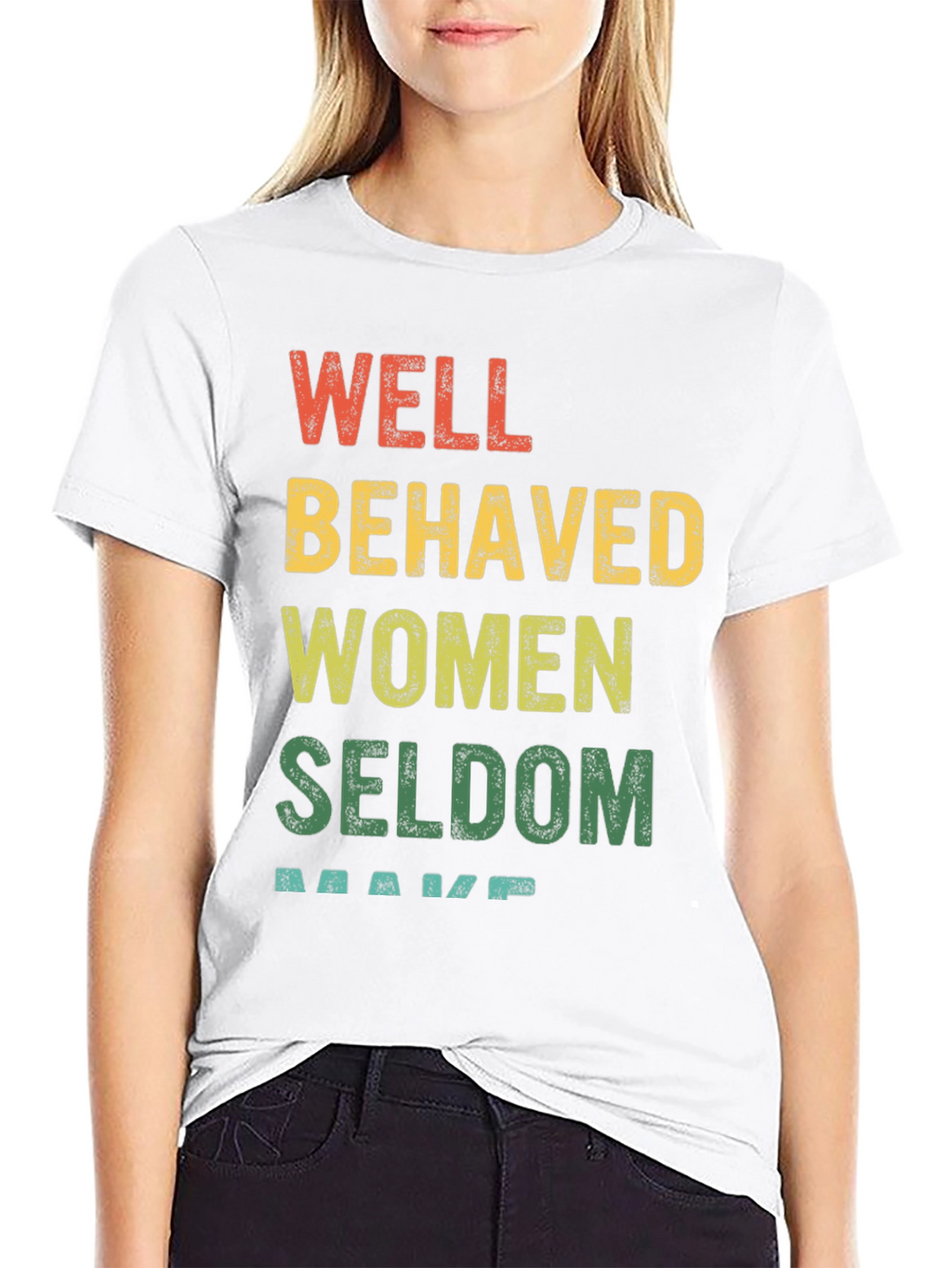 Well Behaved Women Graphic Tee - Black Cotton T-Shirt