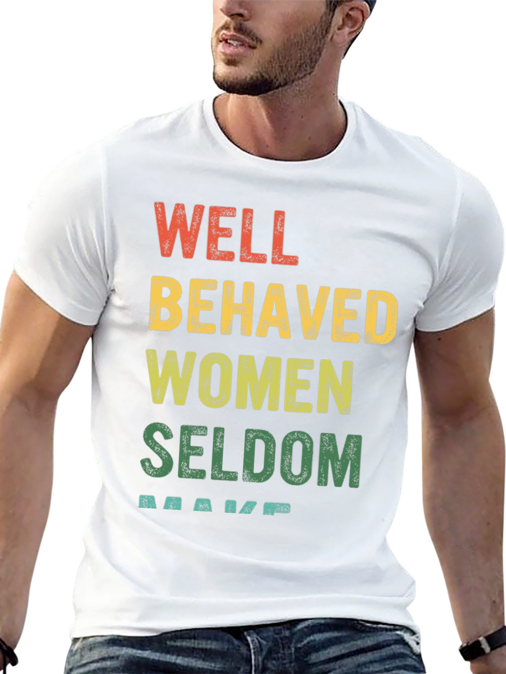 Well Behaved Women Graphic Tee - Black Cotton T-Shirt
