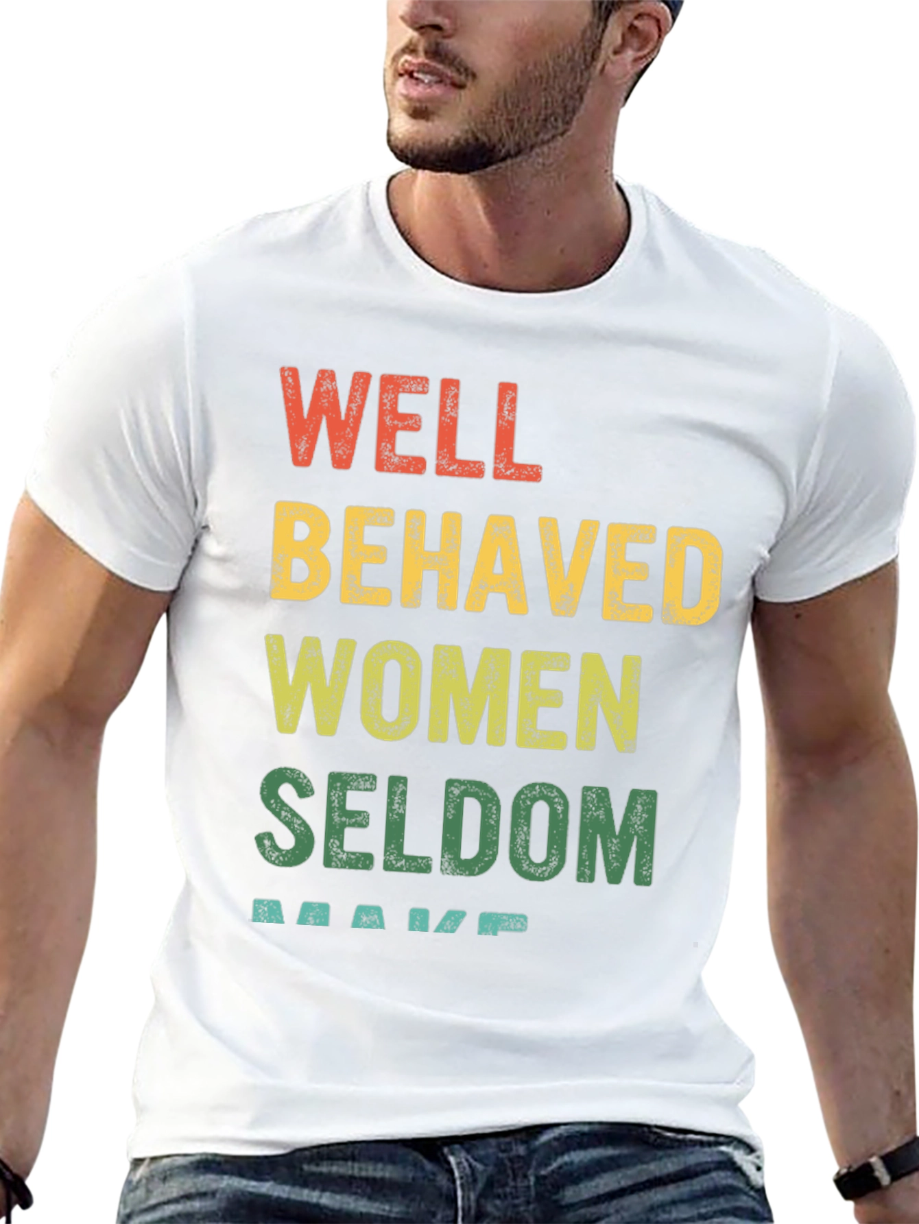 Well Behaved Women Graphic Tee - Black Cotton T-Shirt