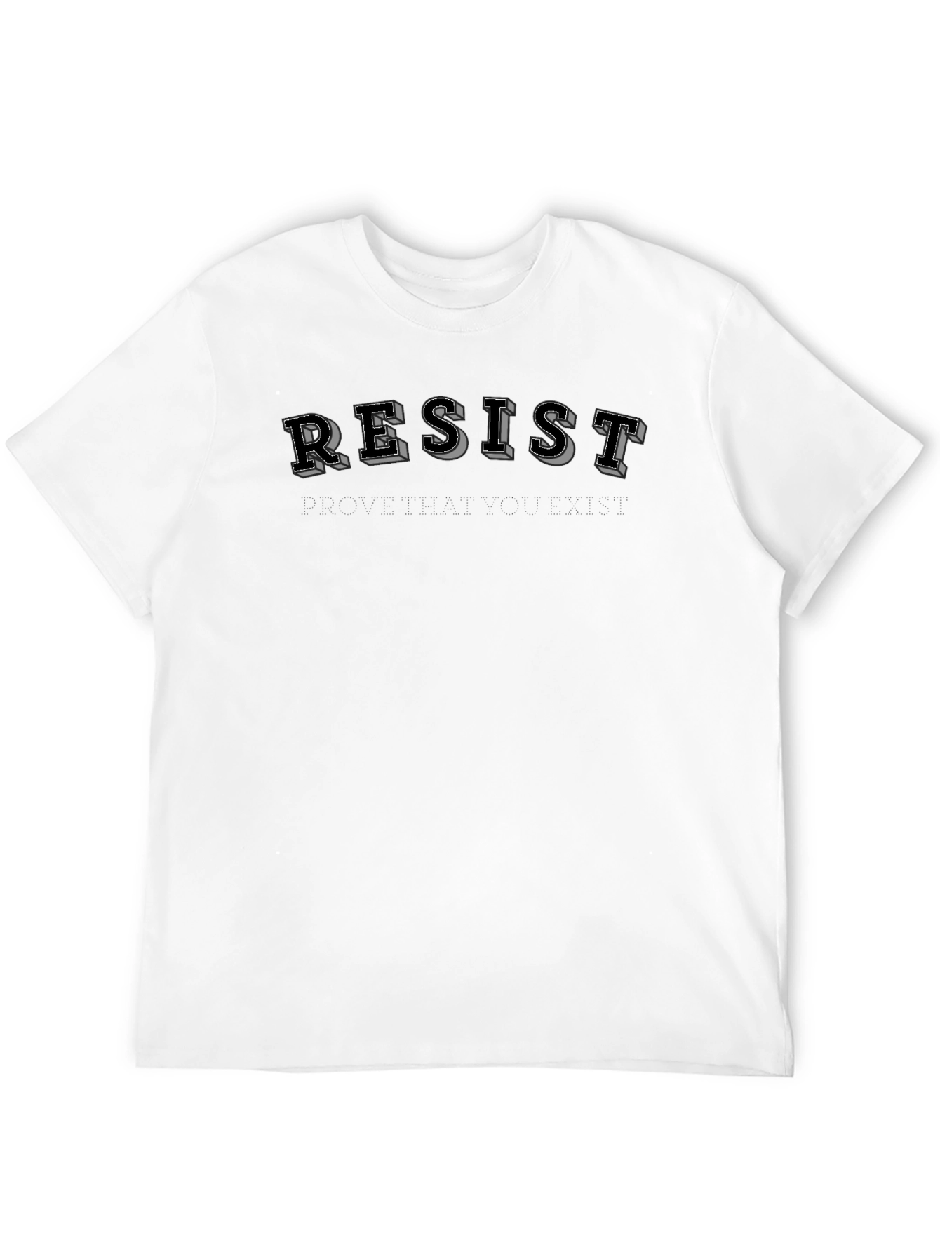 Resist Graphic Tee - Black Short Sleeve Shirt