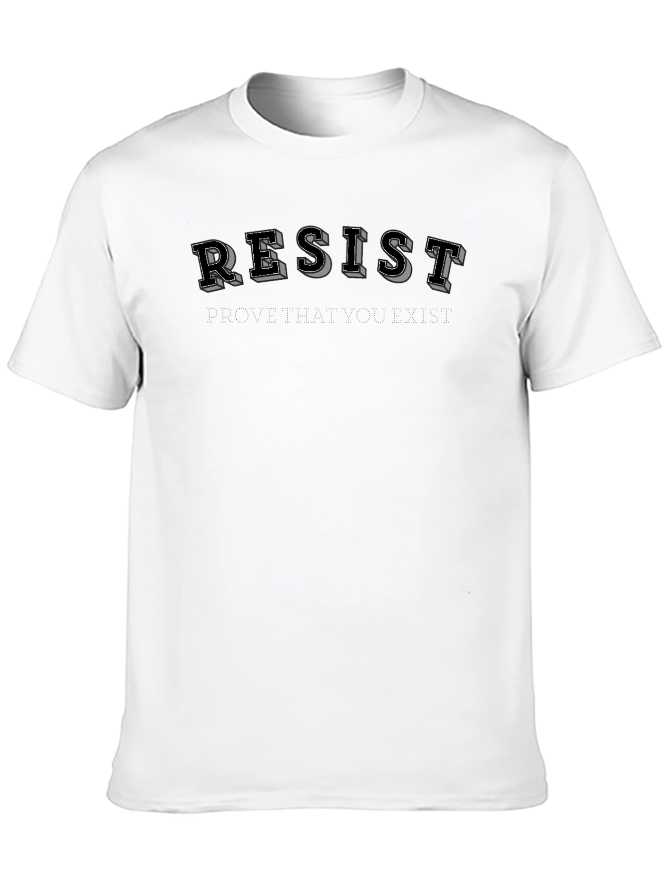 Resist Graphic Tee - Black Short Sleeve Shirt