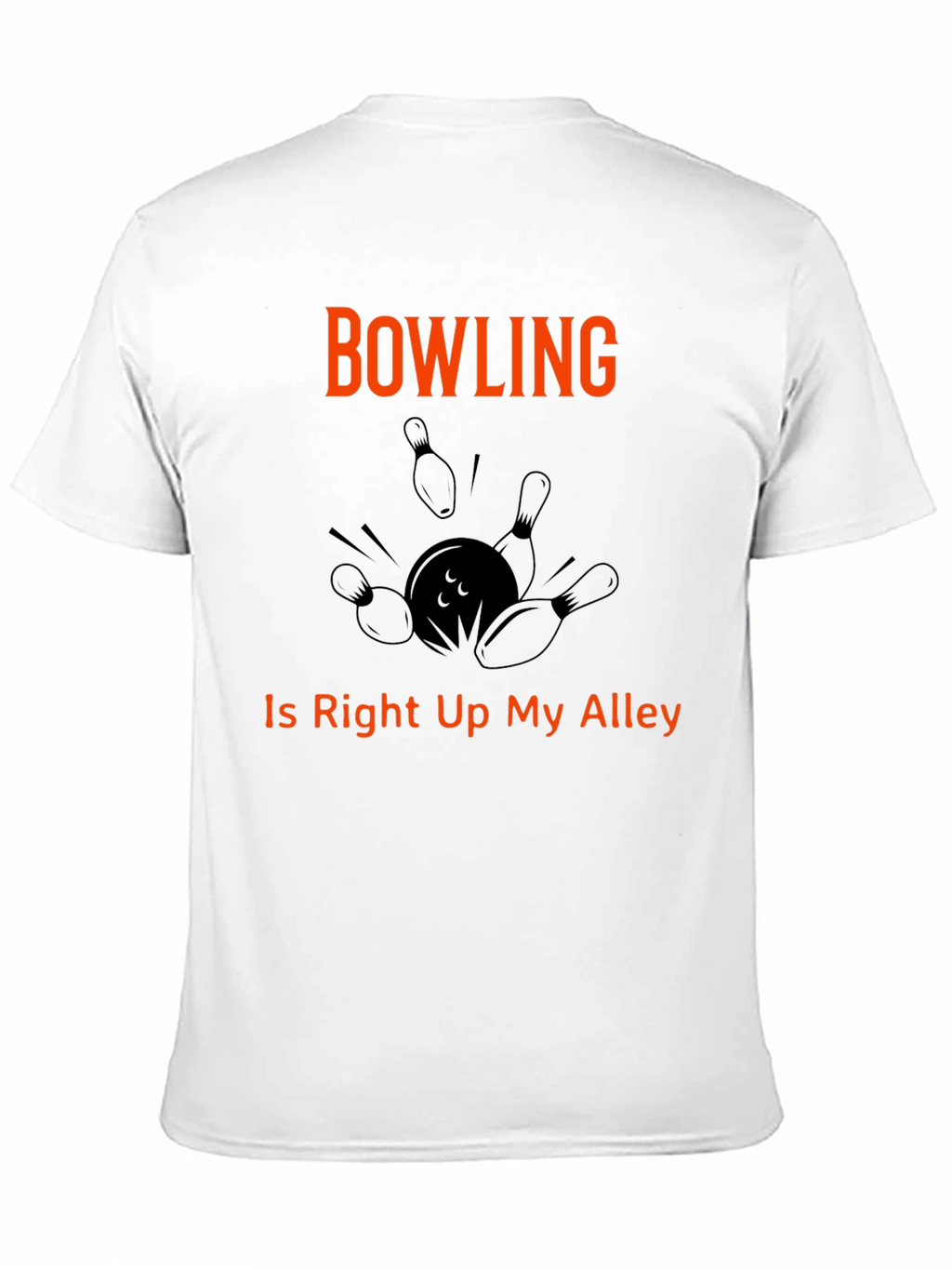 Bowling T-Shirt Right Up My Alley Graphic Tee