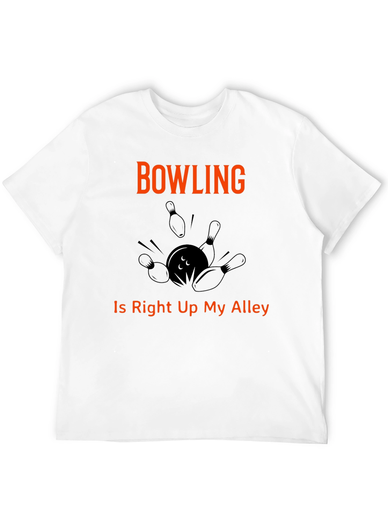 Bowling T-Shirt Right Up My Alley Graphic Tee