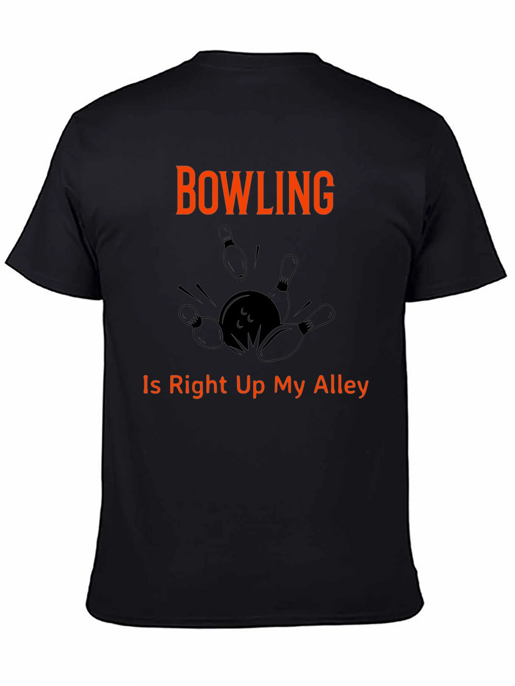 Bowling T-Shirt Right Up My Alley Graphic Tee