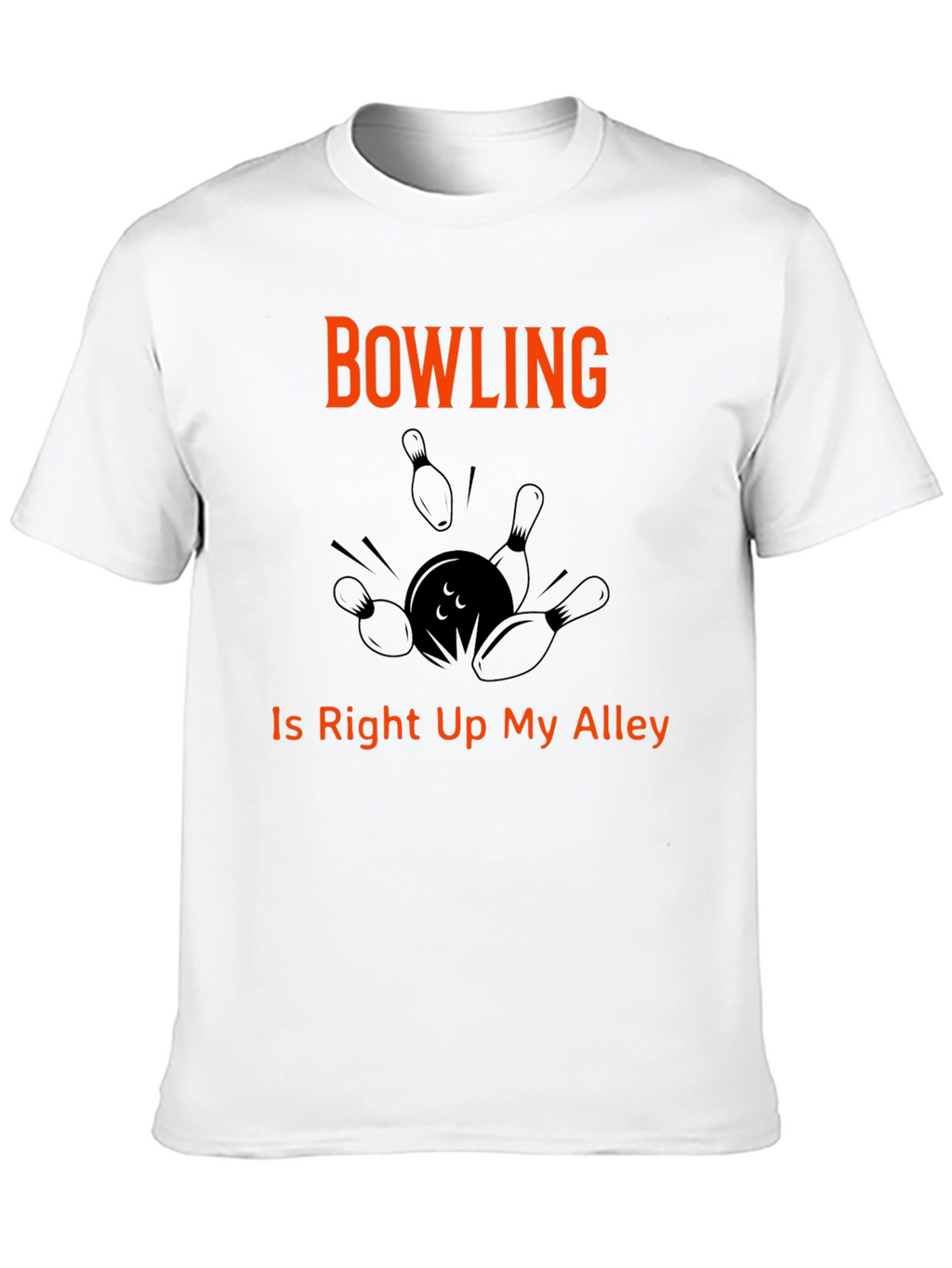 Bowling T-Shirt Right Up My Alley Graphic Tee