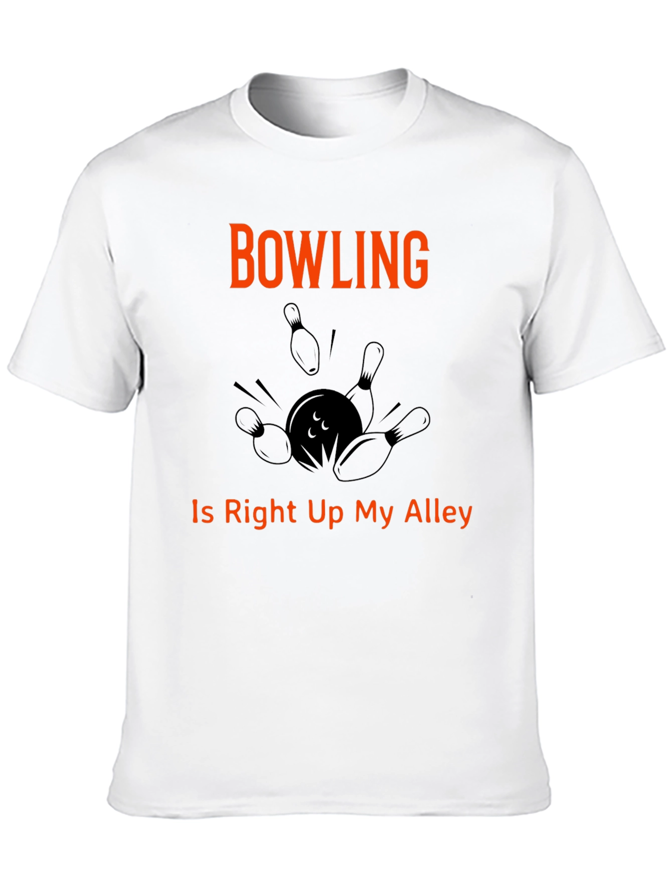Bowling T-Shirt Right Up My Alley Graphic Tee