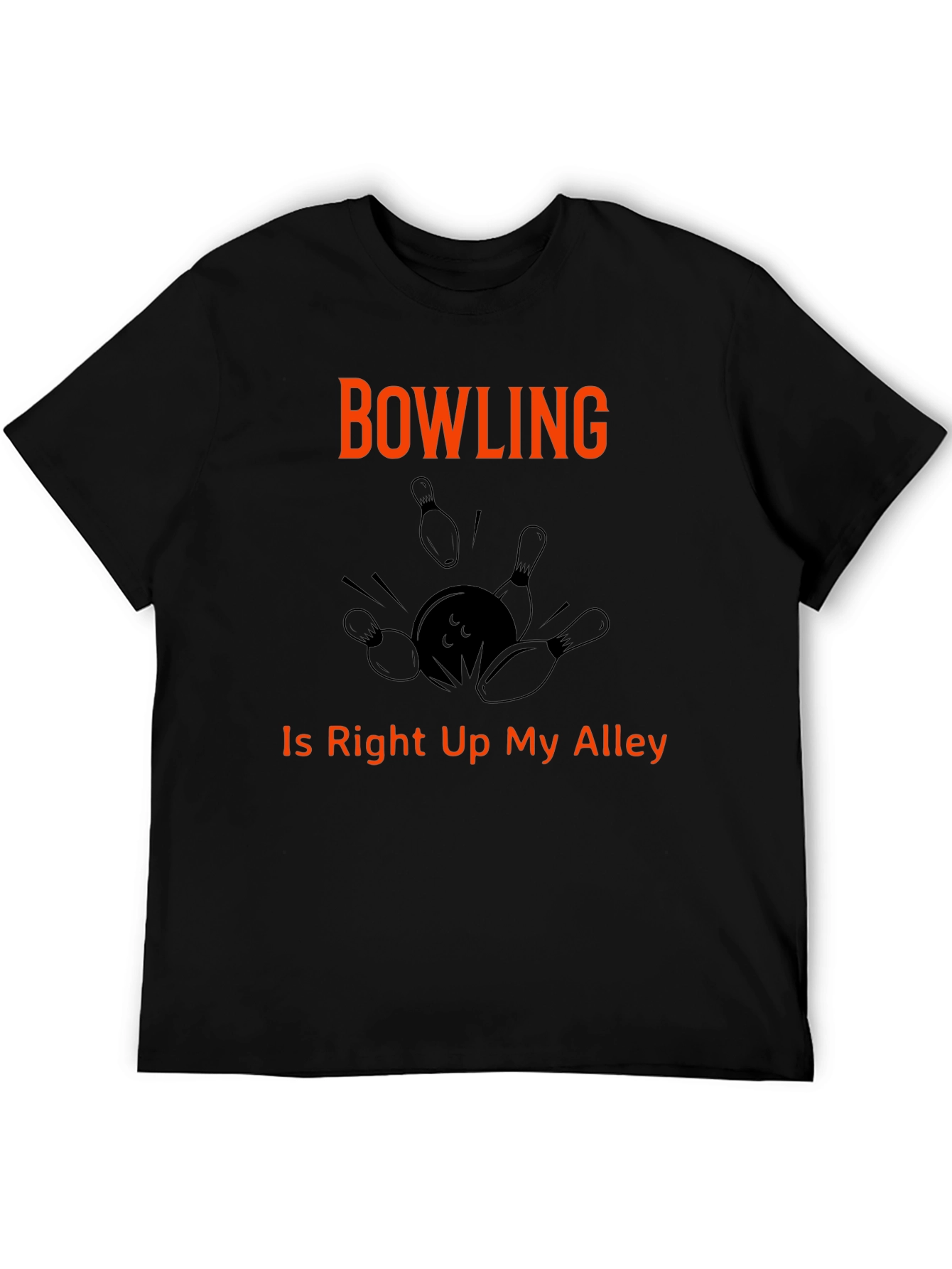 Bowling T-Shirt Right Up My Alley Graphic Tee
