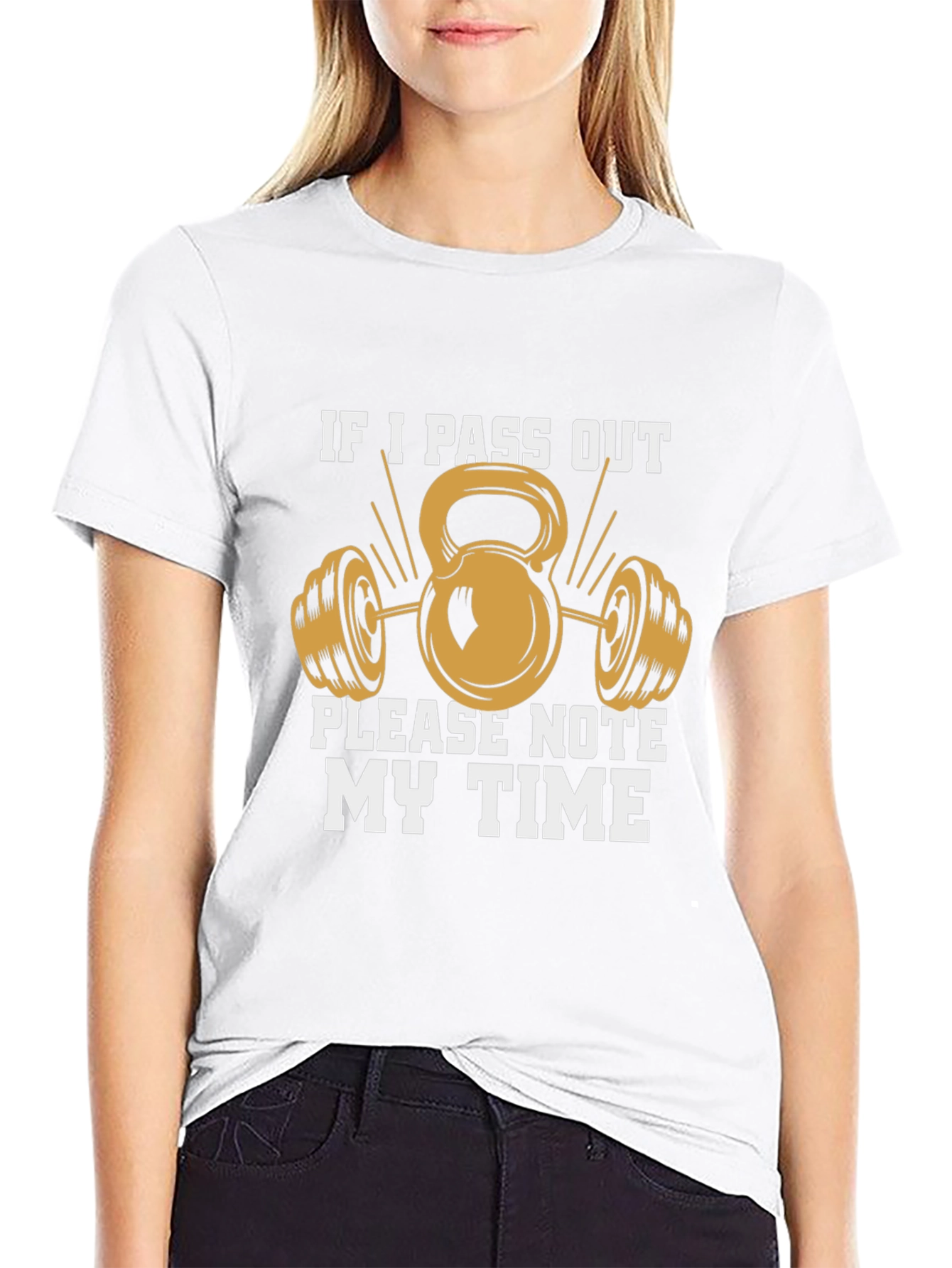 Workout Time T-Shirt - If I Pass Out Note My Time Gym Tee