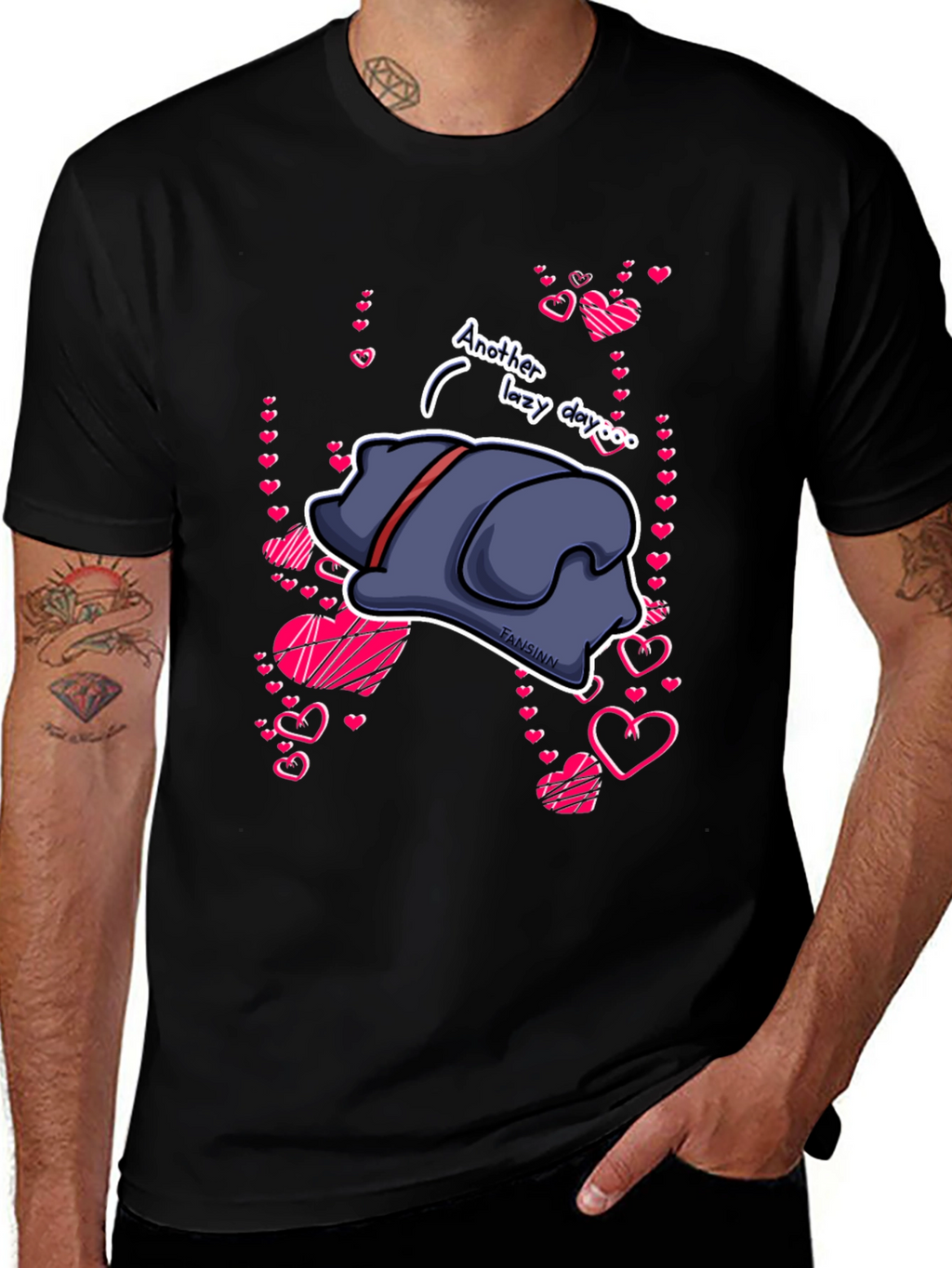 Lazy Day Dog Graphic T-Shirt