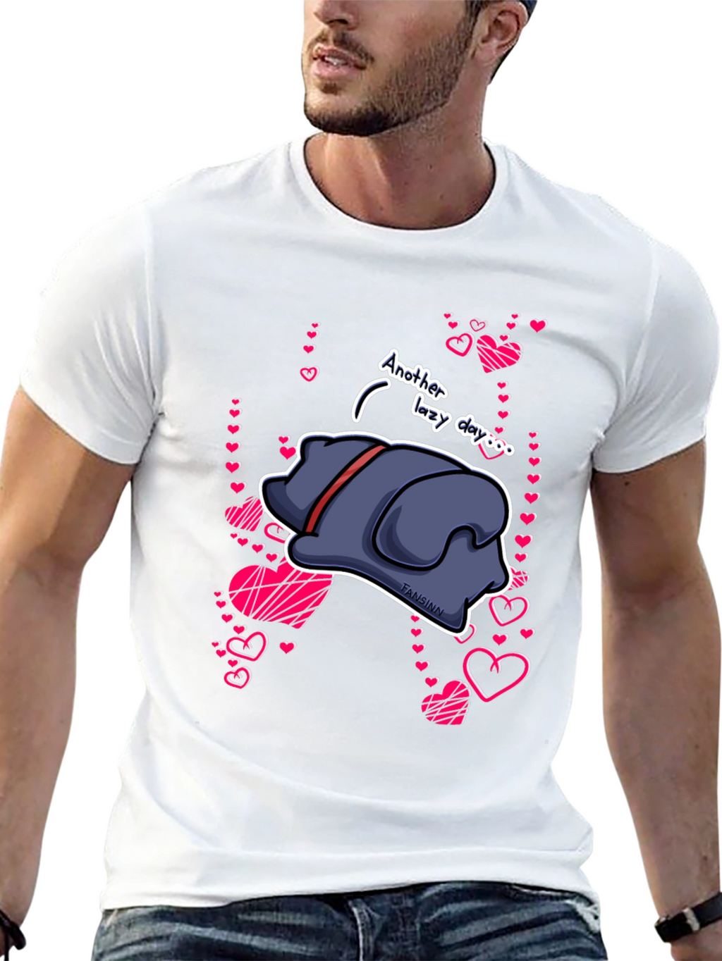 Lazy Day Dog Graphic T-Shirt