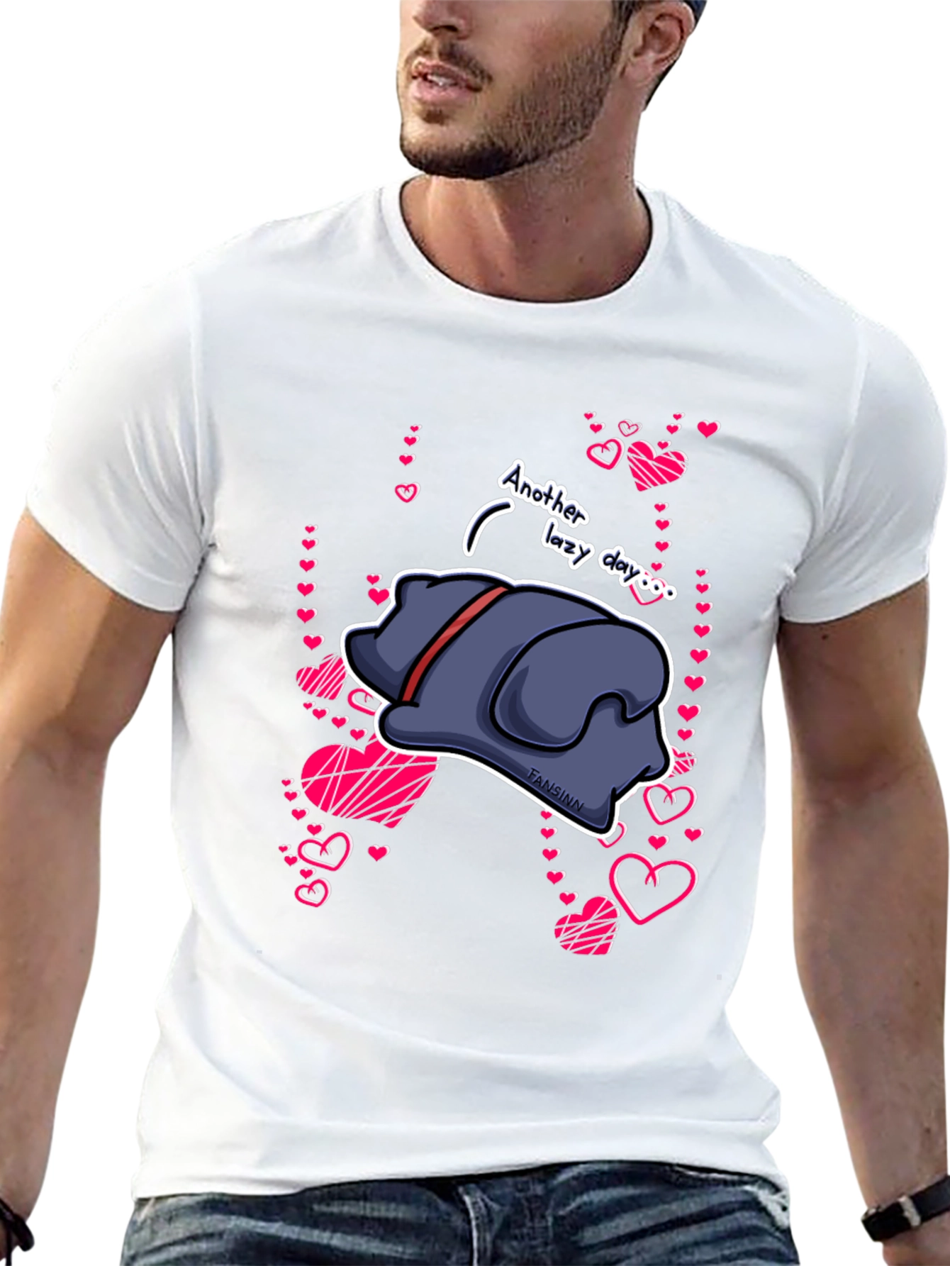 Lazy Day Dog Graphic T-Shirt