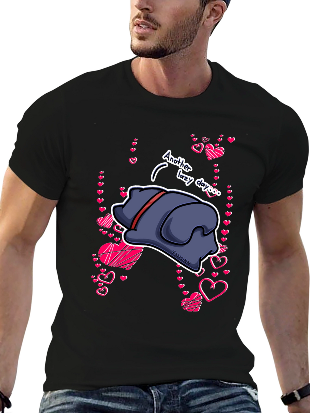 Lazy Day Dog Graphic T-Shirt