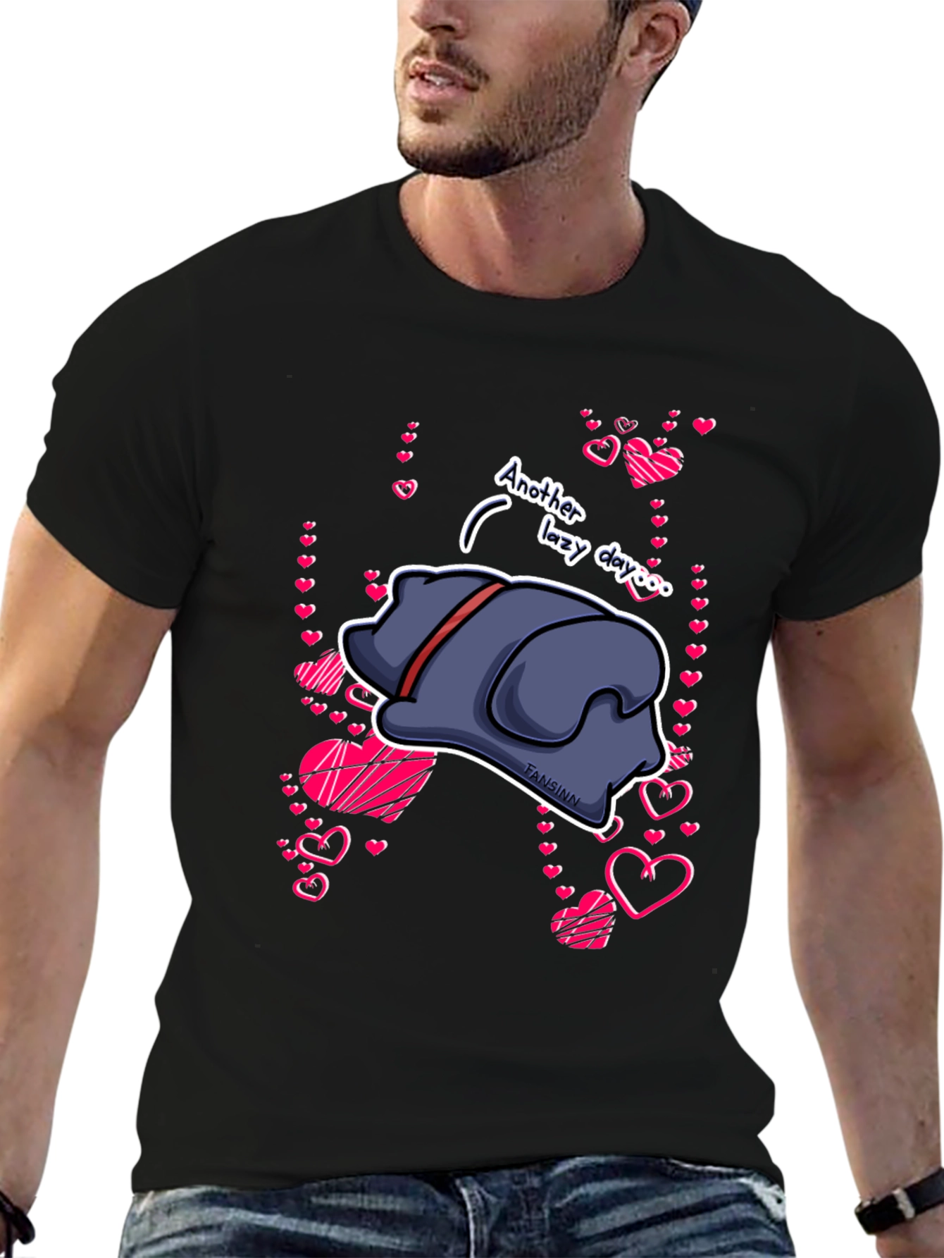 Lazy Day Dog Graphic T-Shirt