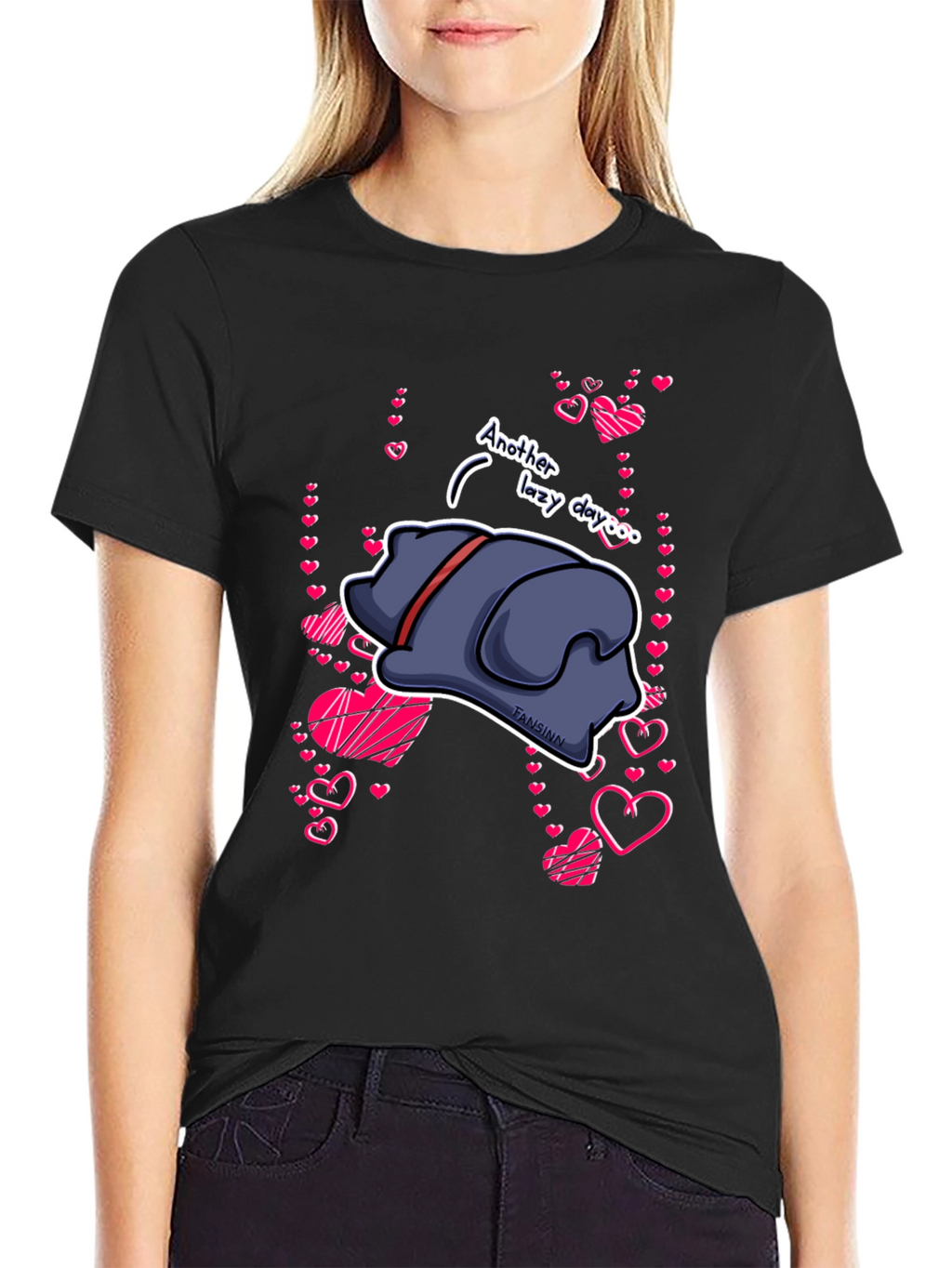 Lazy Day Dog Graphic T-Shirt