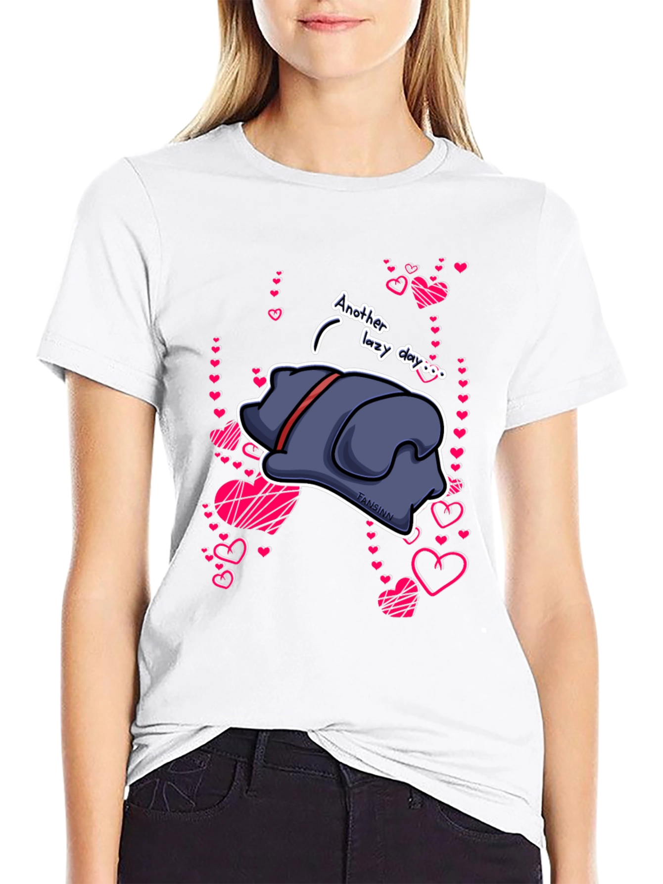 Lazy Day Dog Graphic T-Shirt