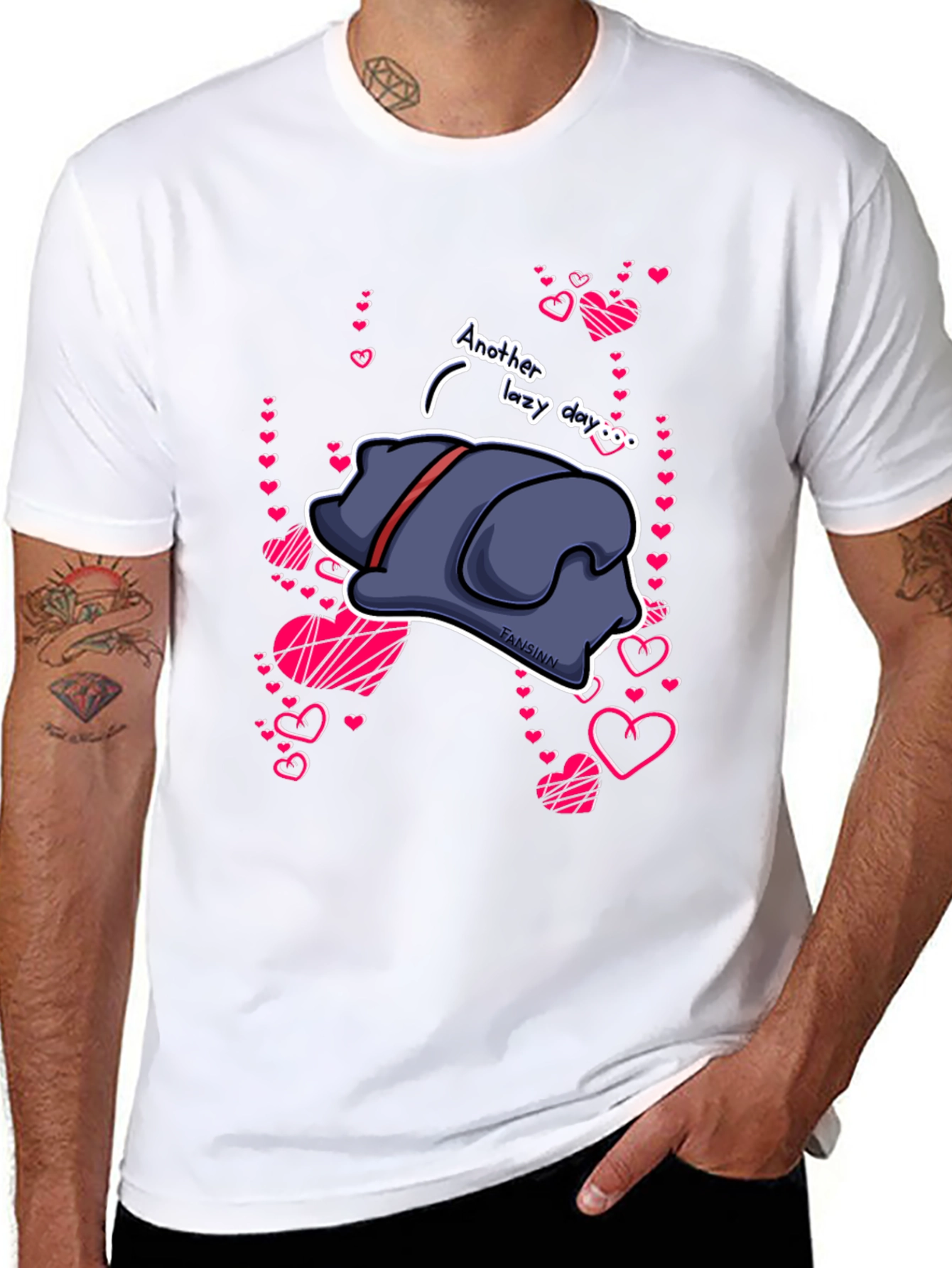 Lazy Day Dog Graphic T-Shirt