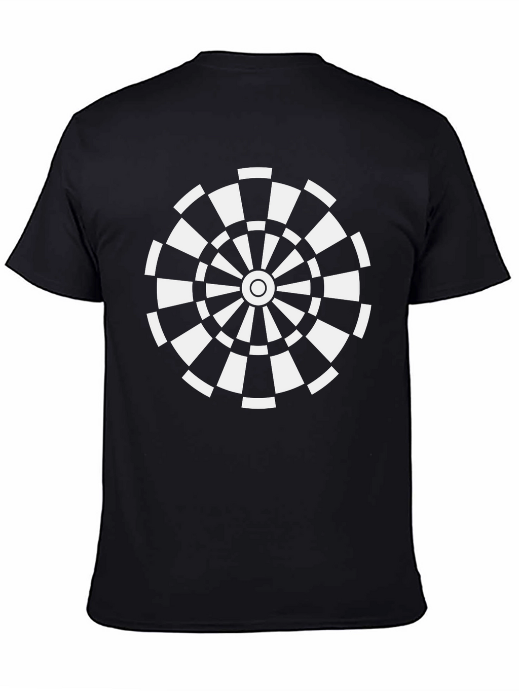 Dartboard Graphic Tee - Black Casual T-Shirt