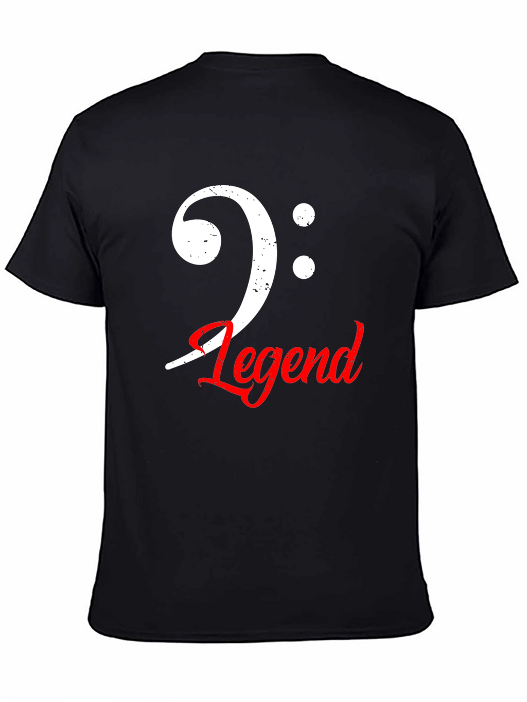 Bass Clef Legend Graphic Tee - Music Lovers T-Shirt