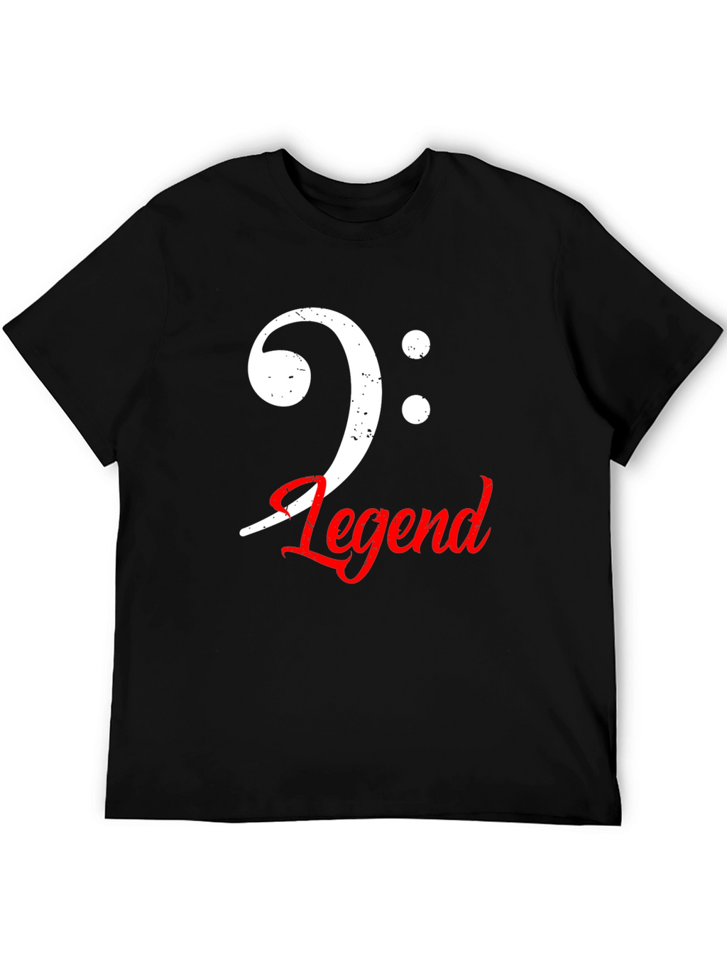 Bass Clef Legend Graphic Tee - Music Lovers T-Shirt