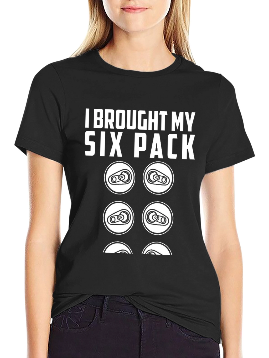 Six Pack Beer T-Shirt Funny Drinking Tee