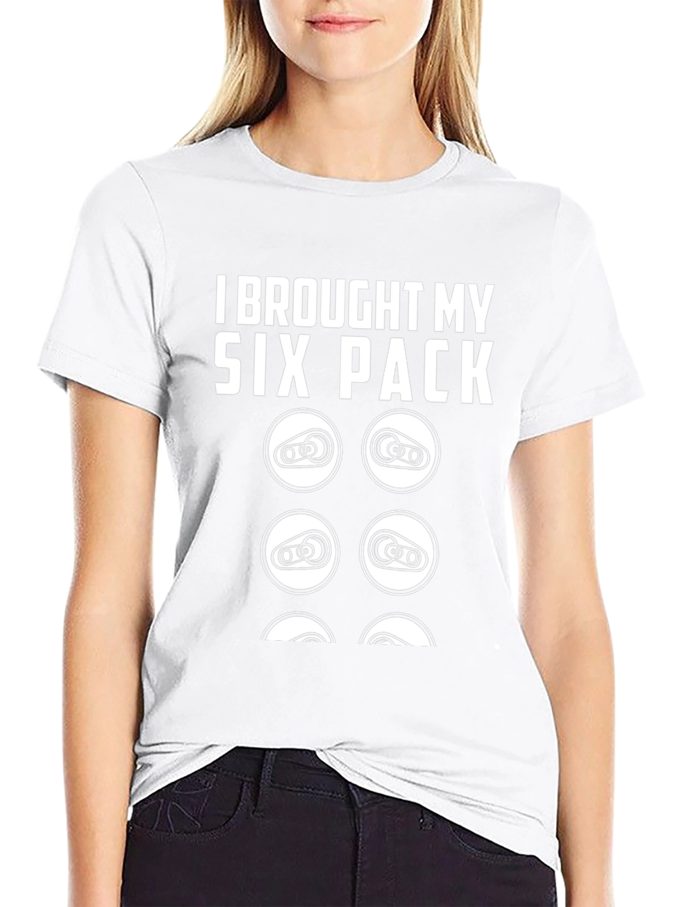 Six Pack Beer T-Shirt Funny Drinking Tee
