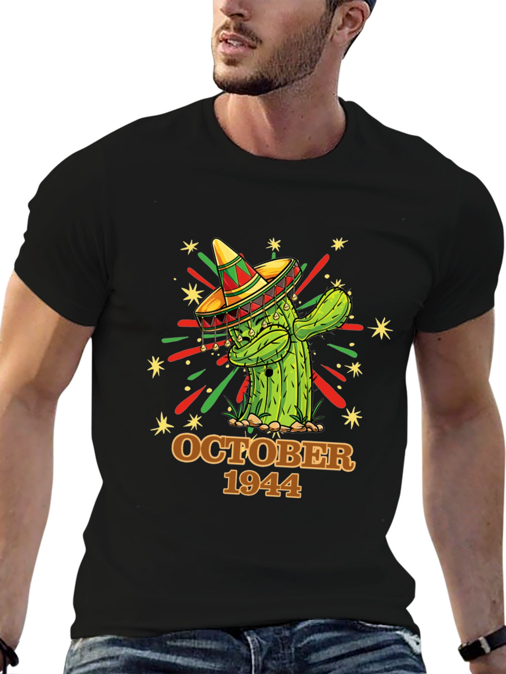 October 1944 Cactus Birthday T-Shirt