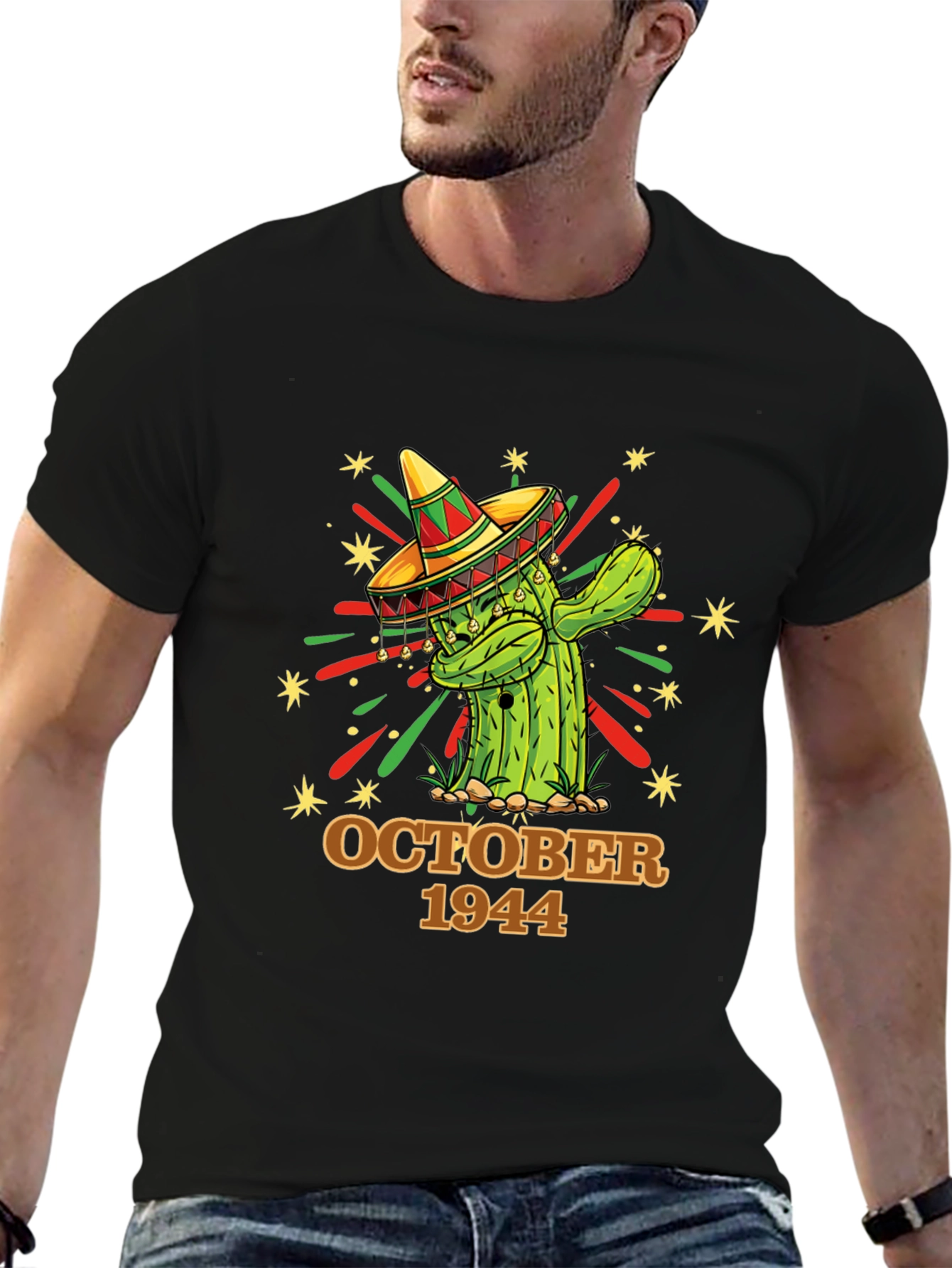 October 1944 Cactus Birthday T-Shirt