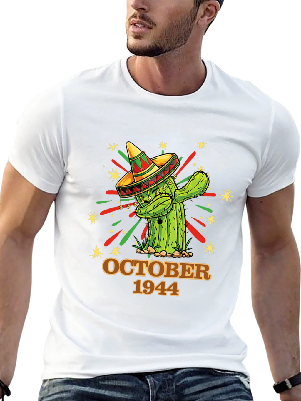 October 1944 Cactus Birthday T-Shirt