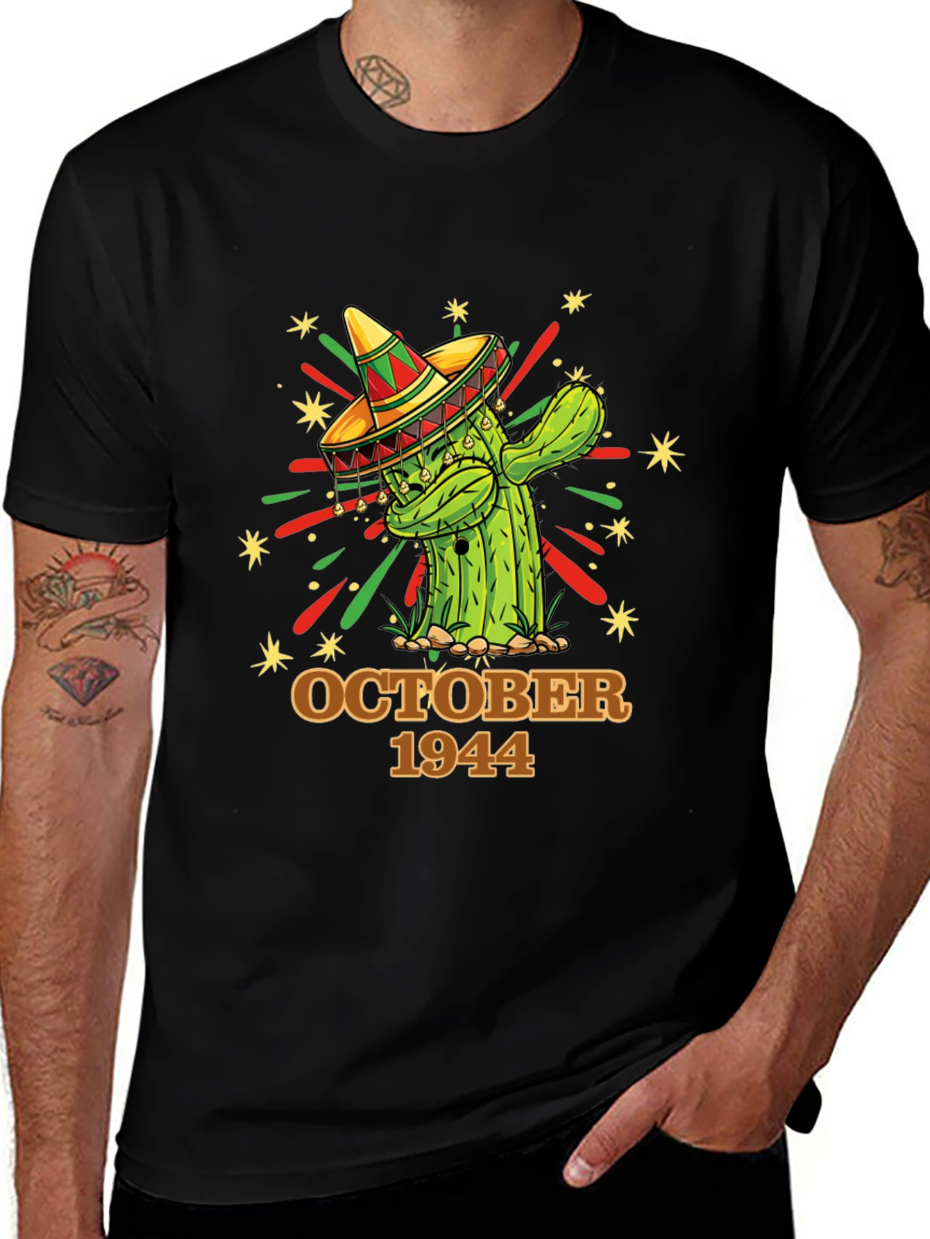 October 1944 Cactus Birthday T-Shirt