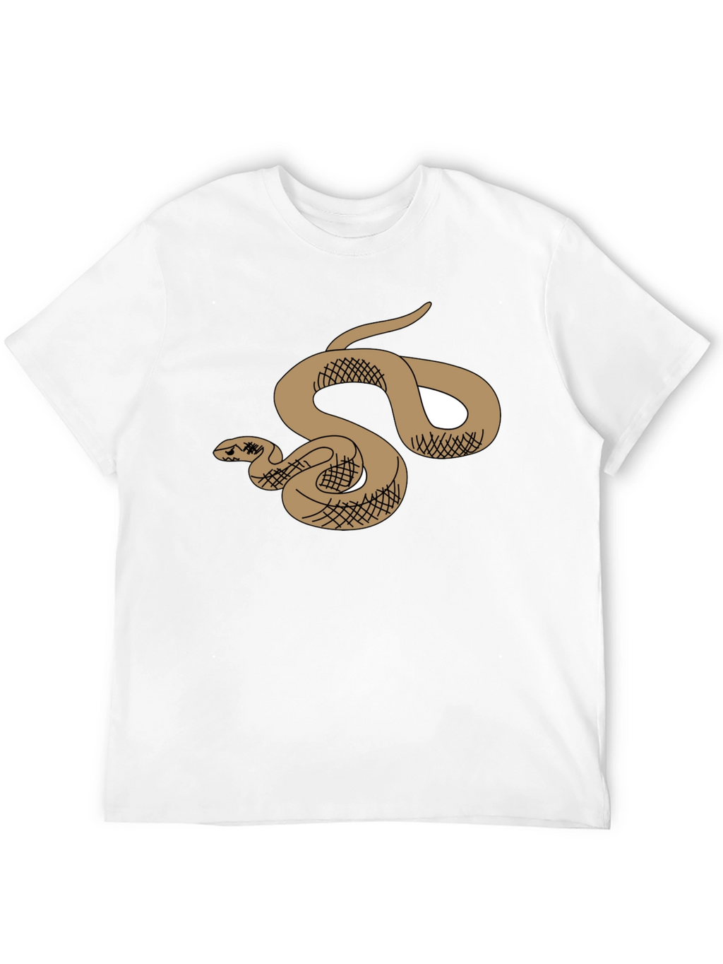 Snake Graphic T-Shirt - Black Cotton Tee