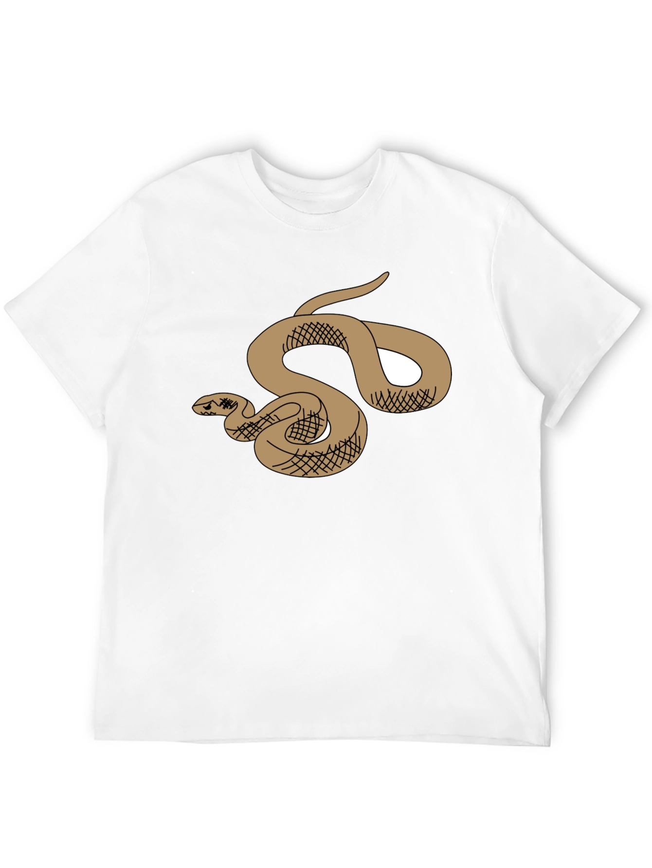 Snake Graphic T-Shirt - Black Cotton Tee