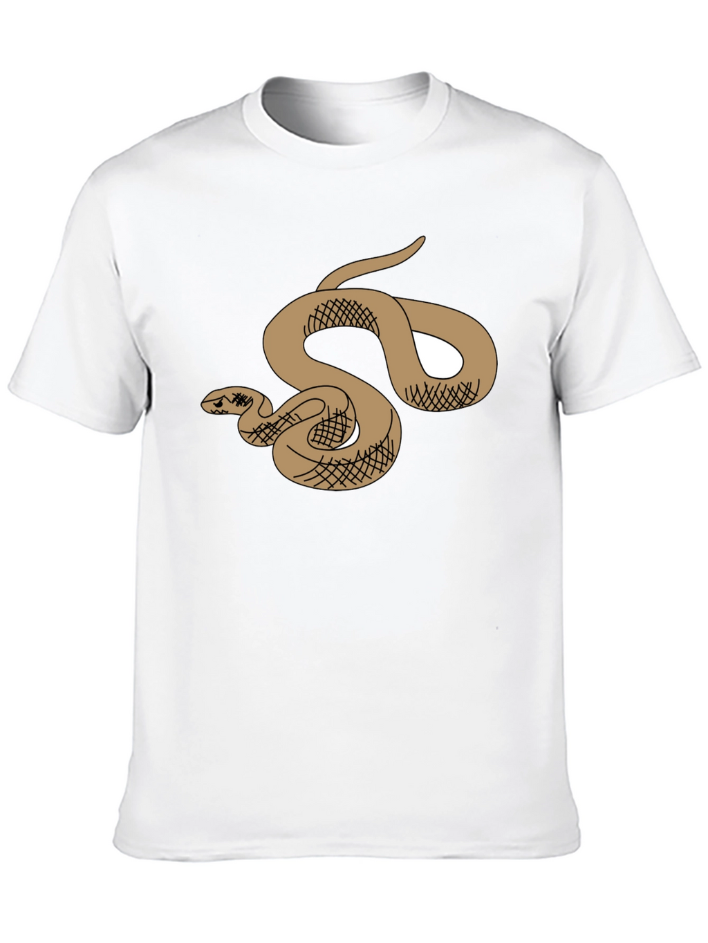 Snake Graphic T-Shirt - Black Cotton Tee
