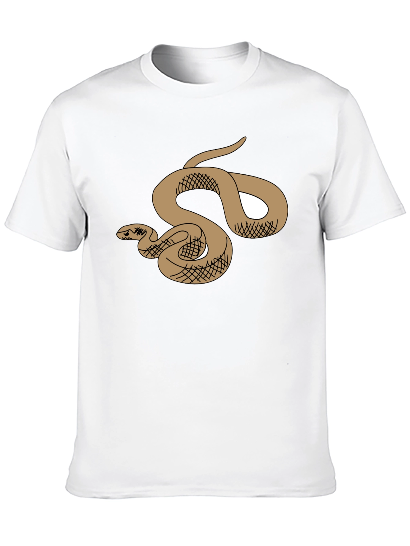 Snake Graphic T-Shirt - Black Cotton Tee