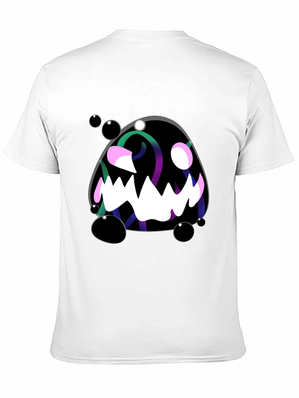 Monster Graphic Black Tee - Spooky Fun!