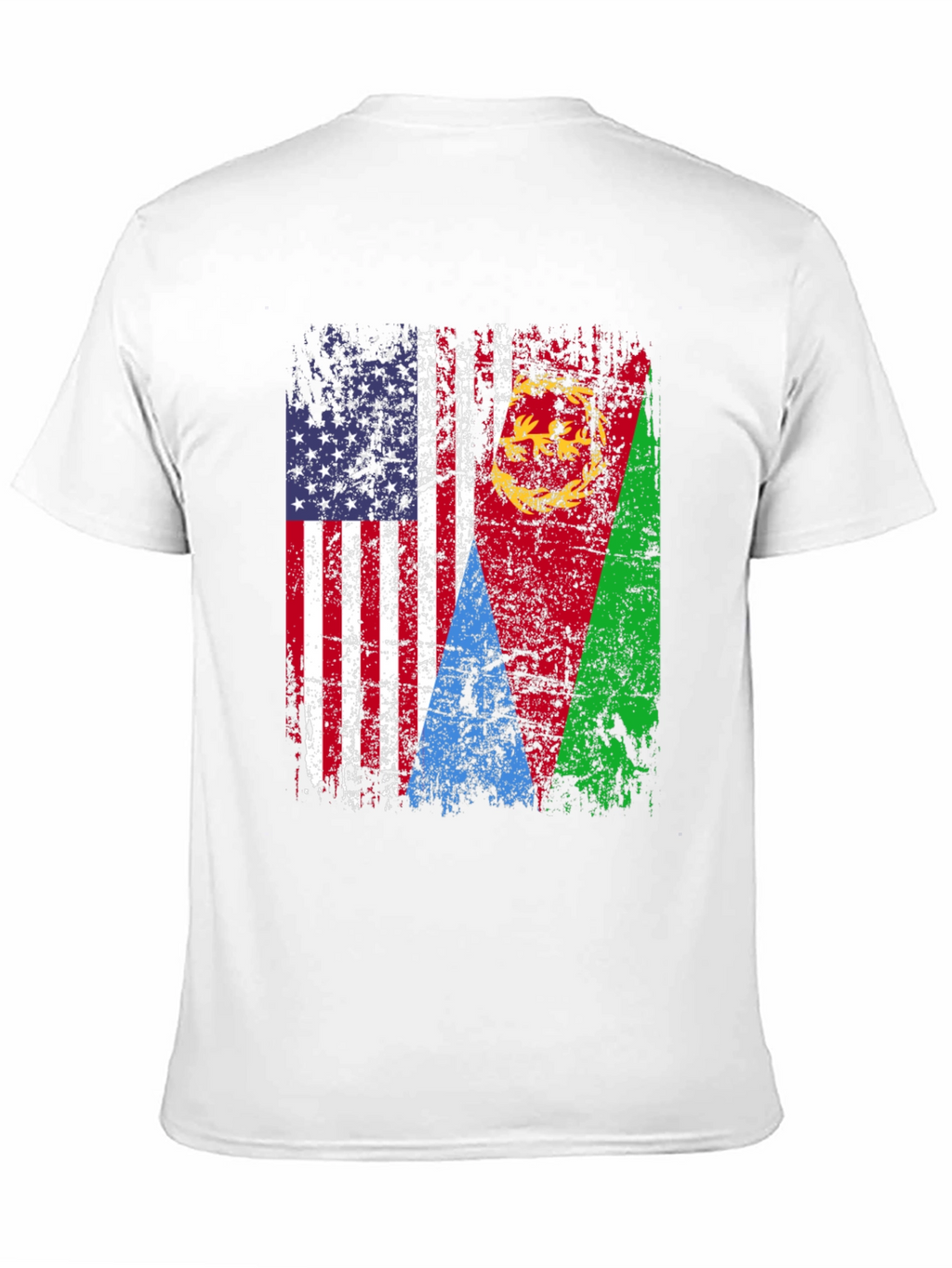 USA Eritrea Flag Graphic T-Shirt