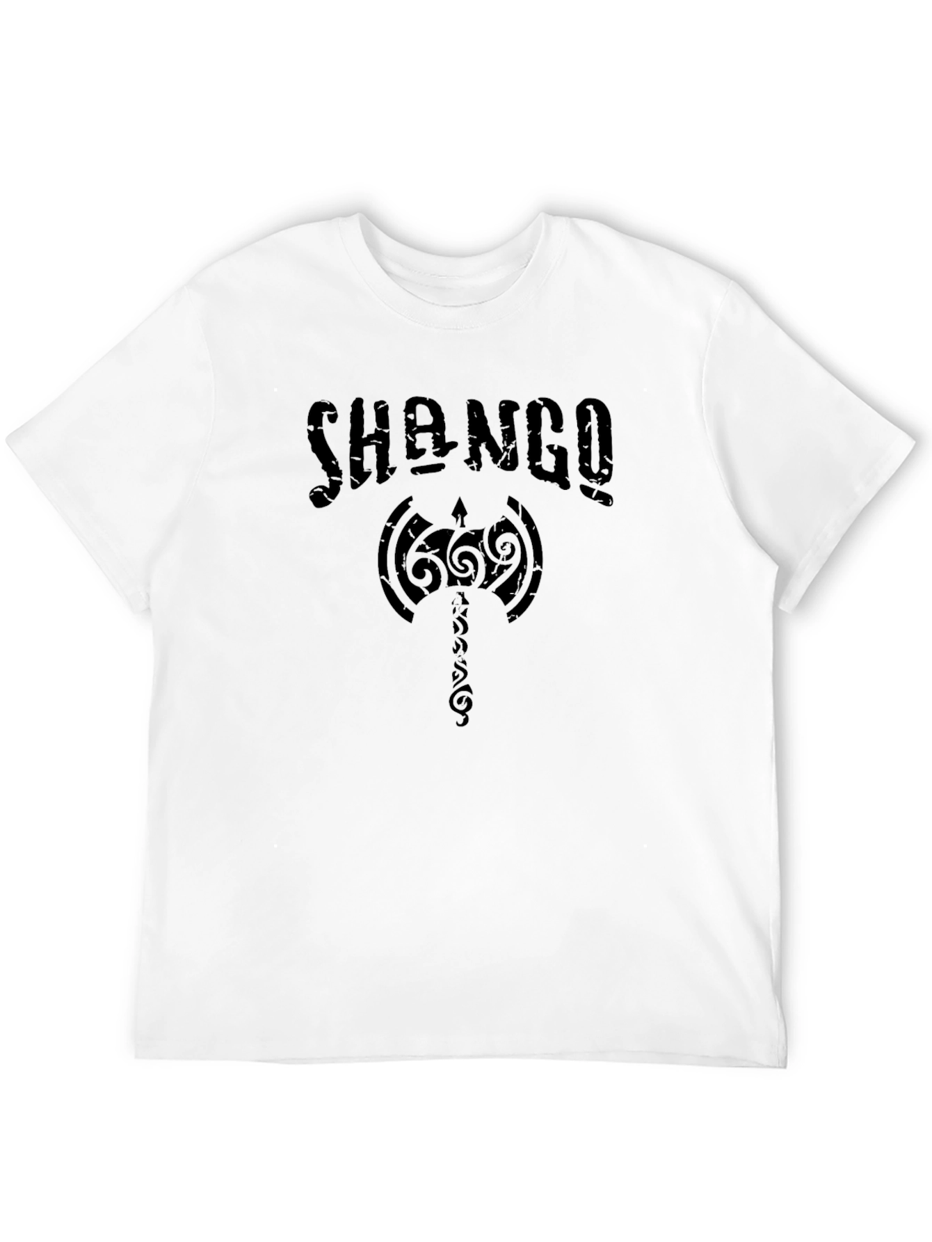 Shango Axe Black Graphic T-Shirt