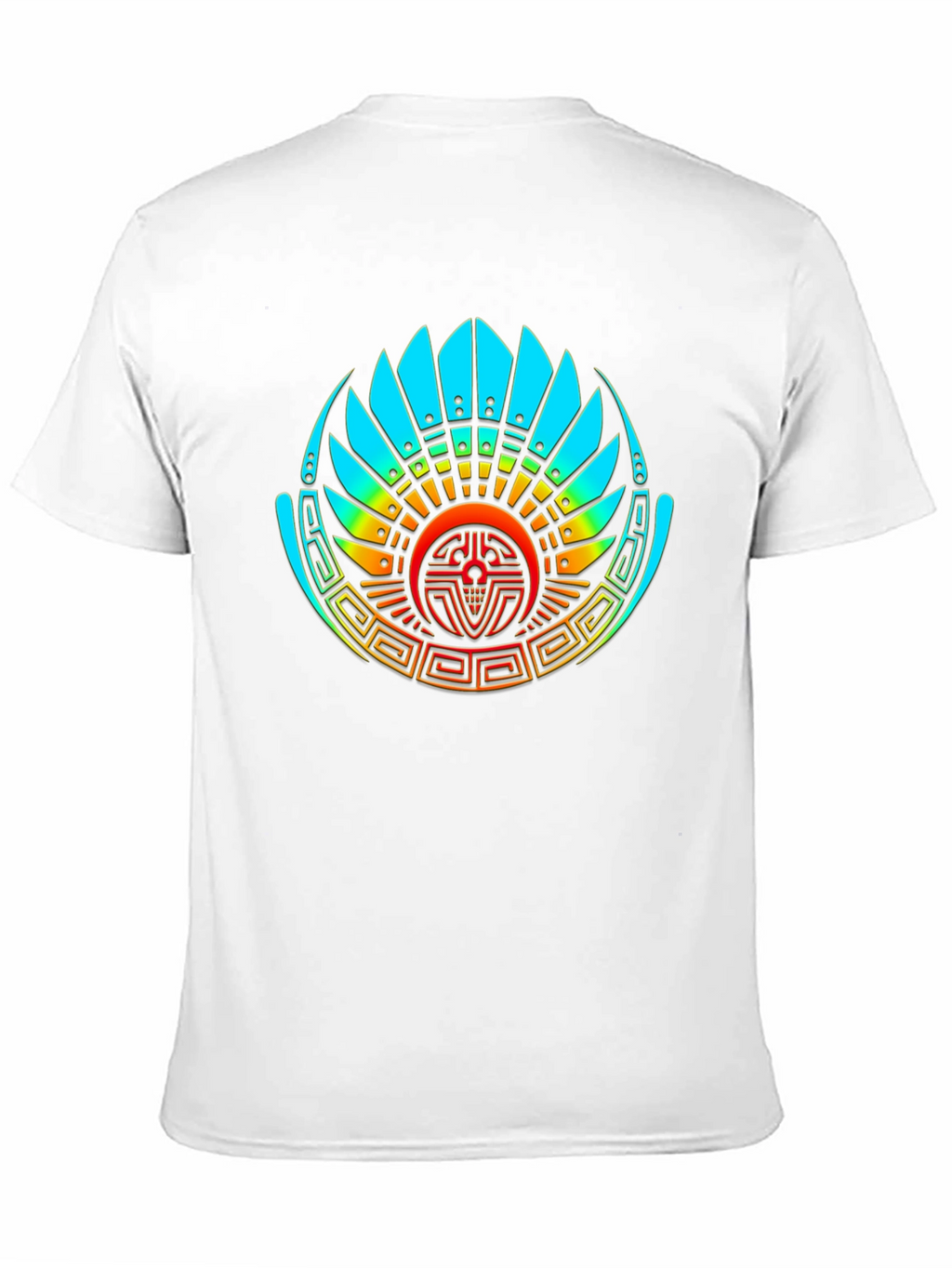 Aztec Feathered Serpent Graphic Tee - Black