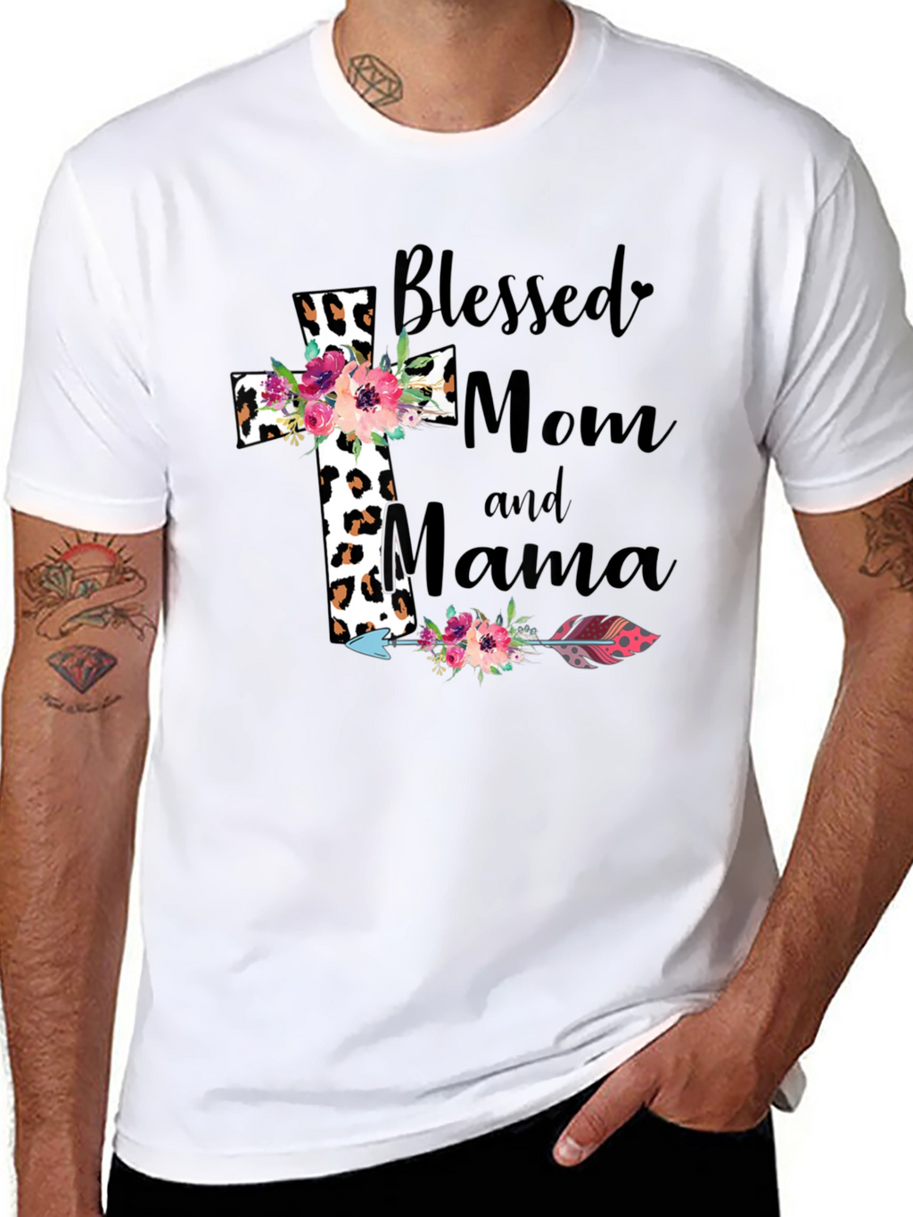 Blessed Mom Mama Graphic Tee