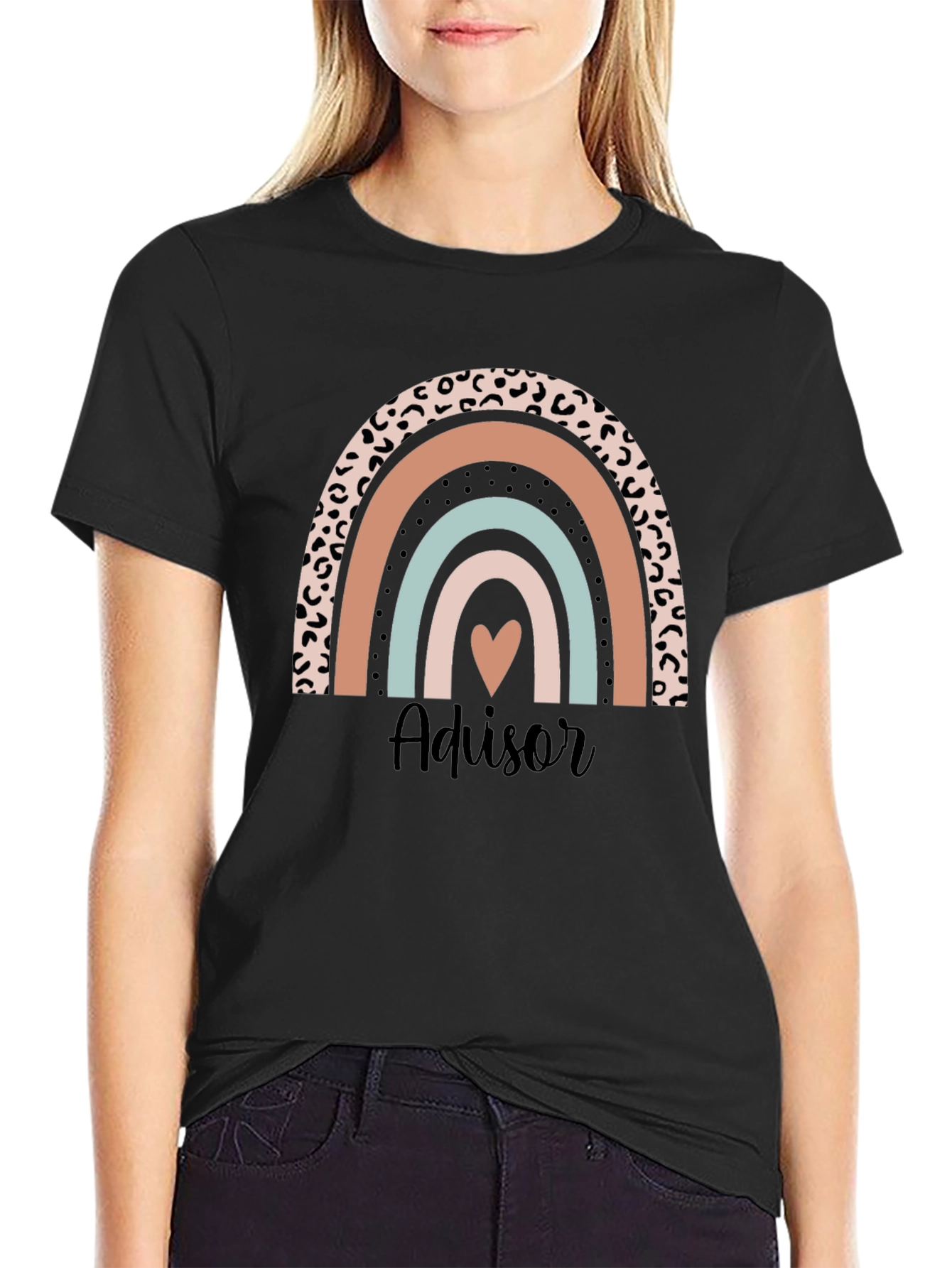 Advisor Rainbow Heart T-Shirt - Cute & Stylish